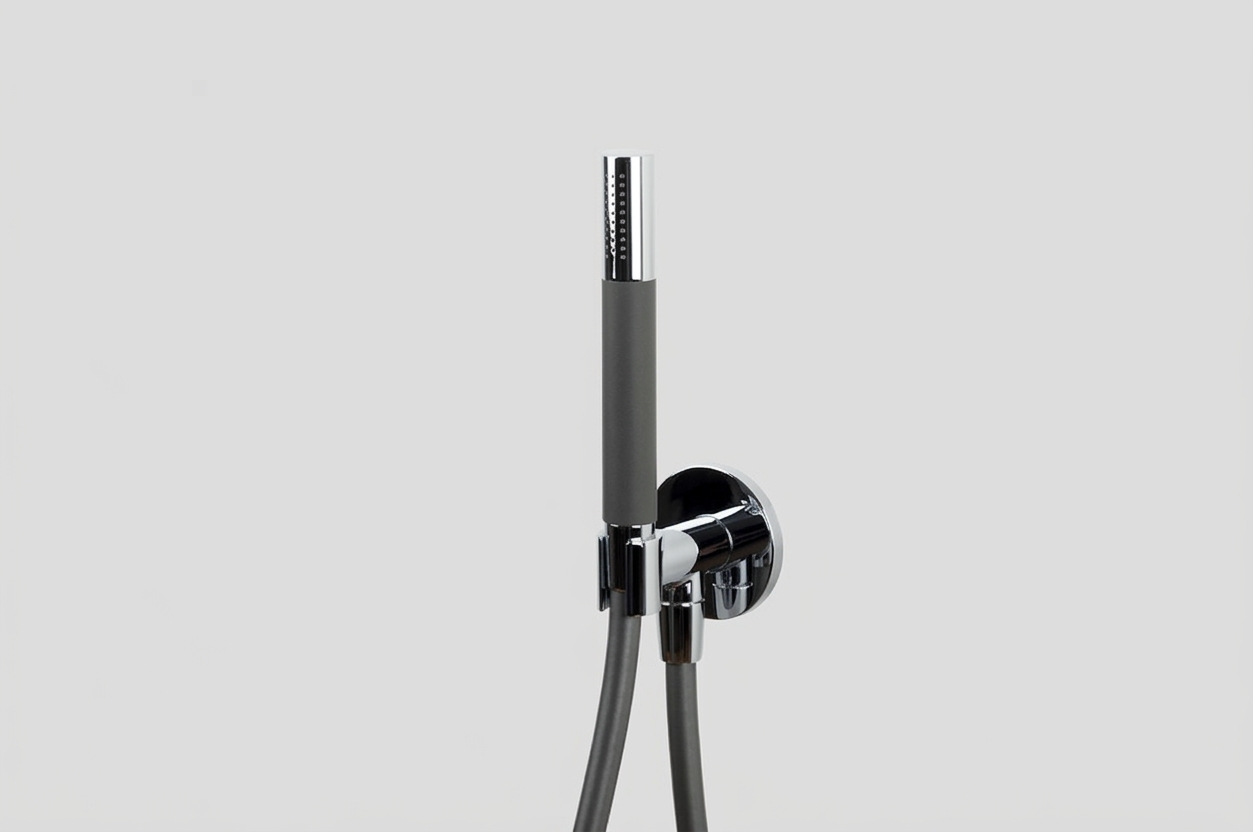 Lagoo Garda handd.houder met wanduitlaat handd. staaf en doucheslang 150 cm G2240CH Chrome