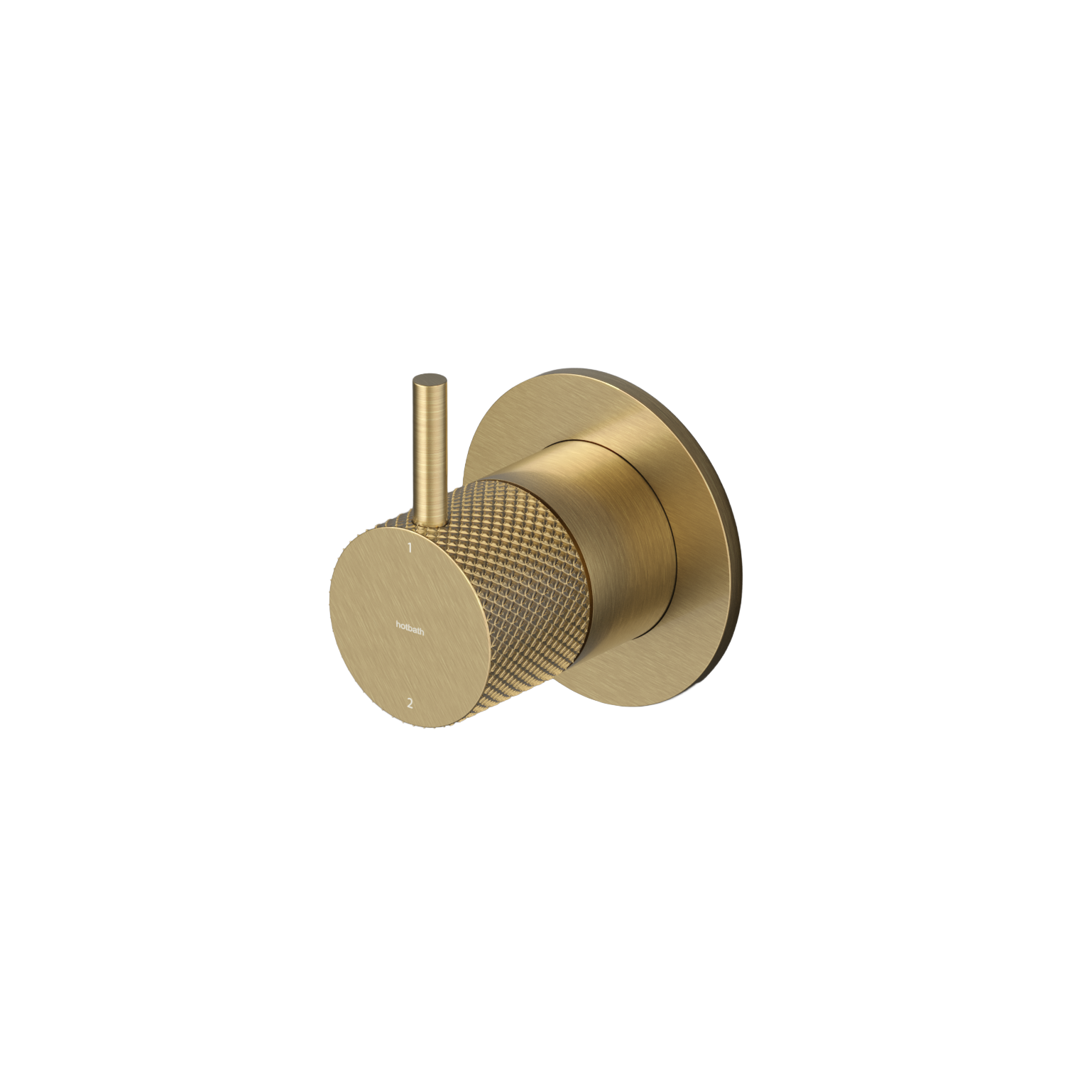 Hotbath Cobber X afbouwdeel inbouw 2-weg omstelling CX111EXTBBP Geborsteld messing PVD