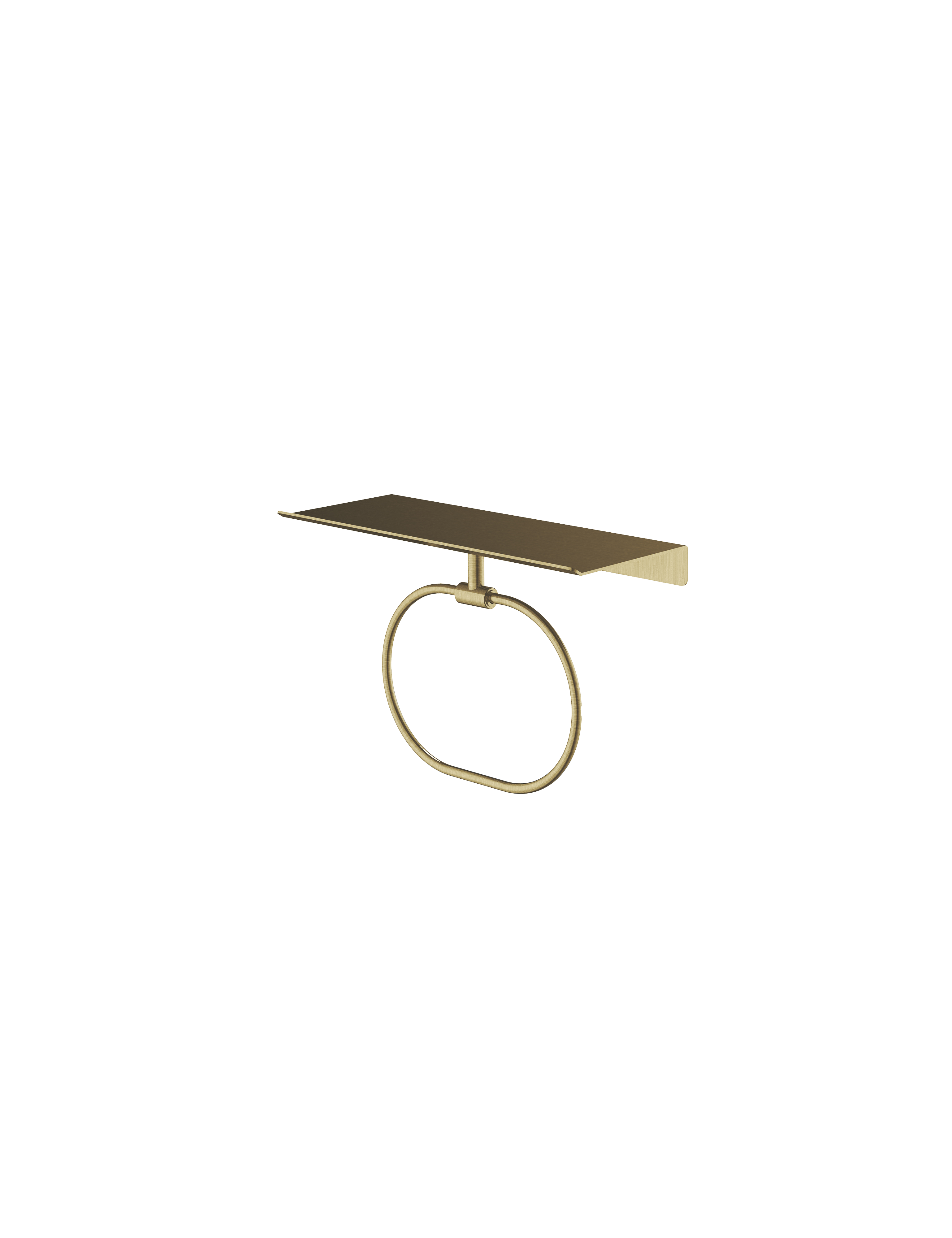 Hotbath More handdoekring voor planchet serie SHA08BBP Geborsteld messing PVD