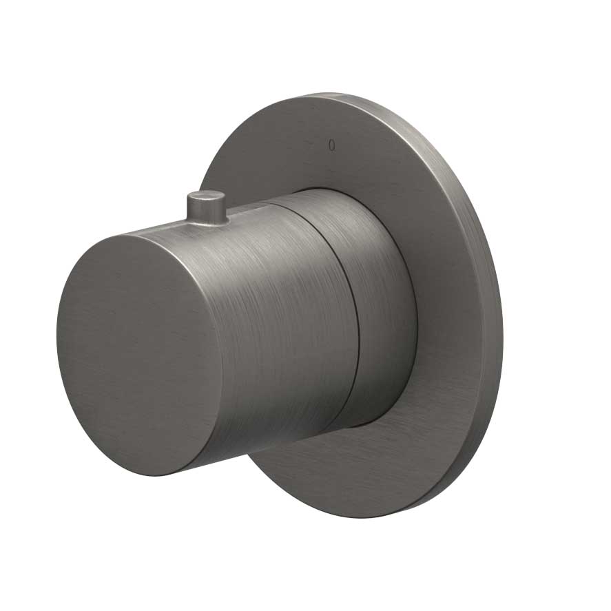 IVY Bond Afbouwdeel inbouw stopkraan symmetry met rond rozet 6202576 gebr. metal black PVD
