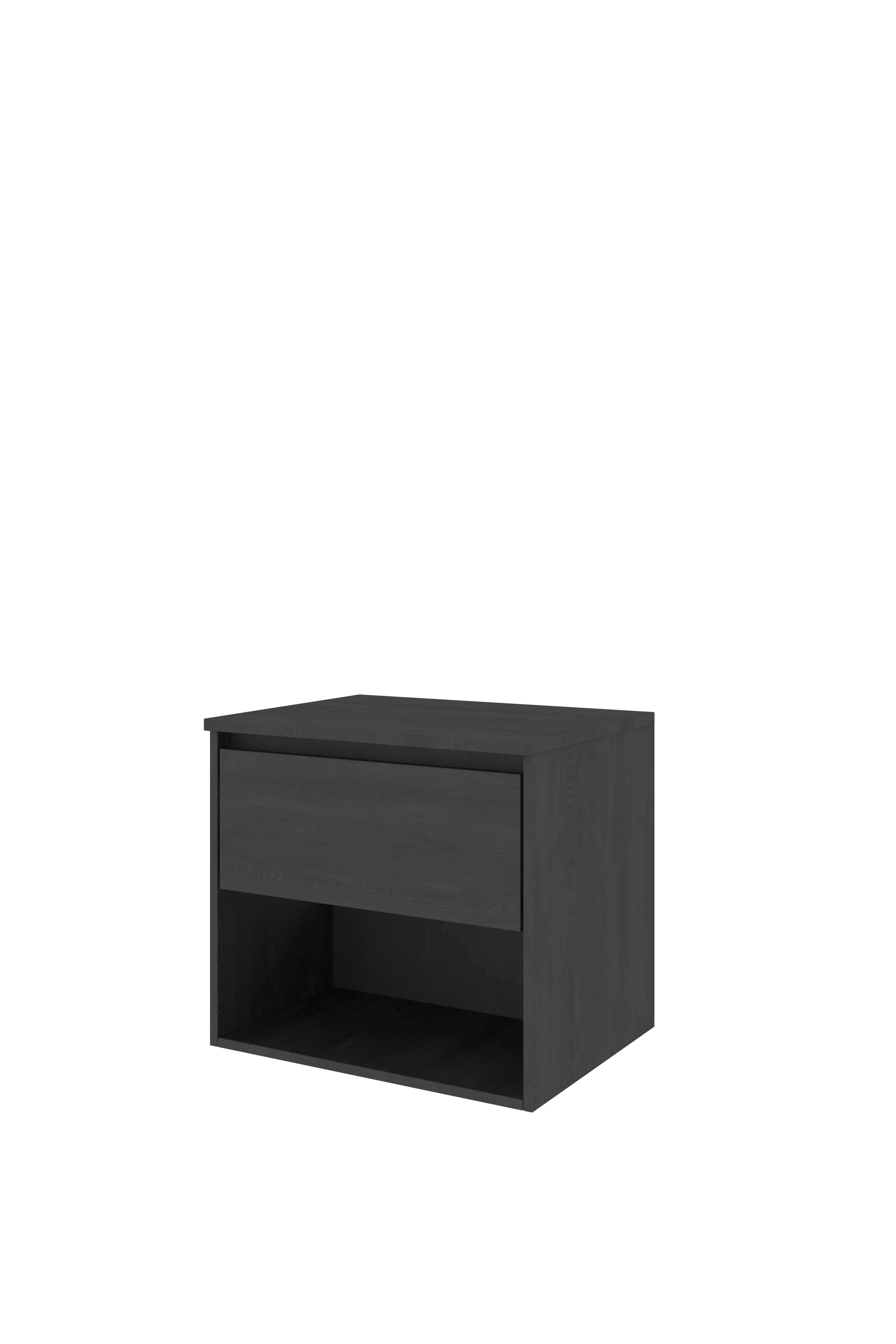 Proline Set Top afdekplaat en onderkast met schap DBOA60 Black oak 600x460x552