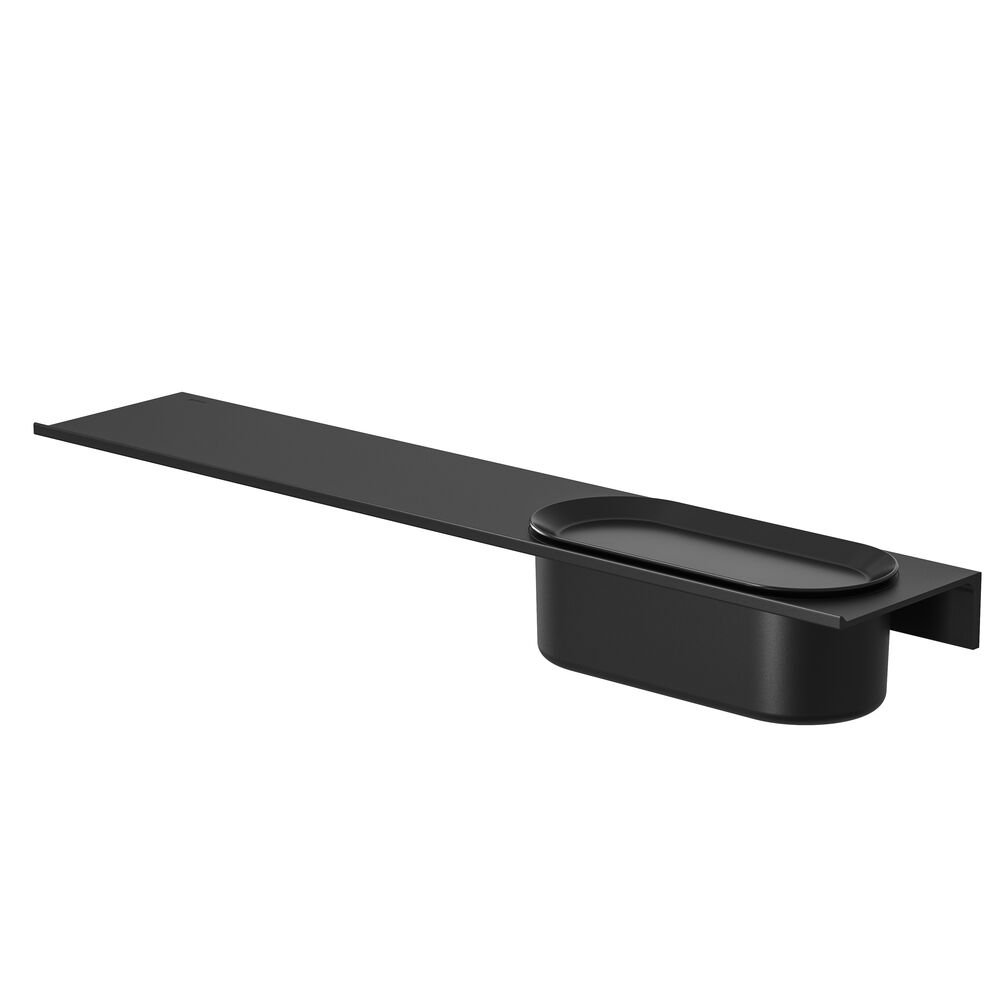 Geesa Leev Planchet 60 cm met douchemand 22.5 cm Zwart 918220-06-600