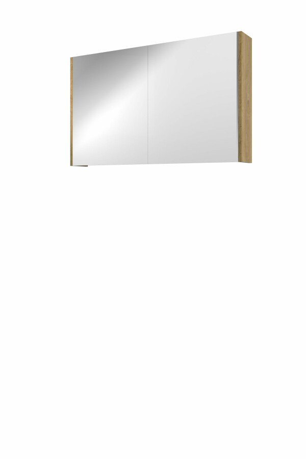 Proline spiegelkast Xcellent met dubbel gespiegelde deuren 2 deuren 1808902 Ideal oak H600xB1000xD140