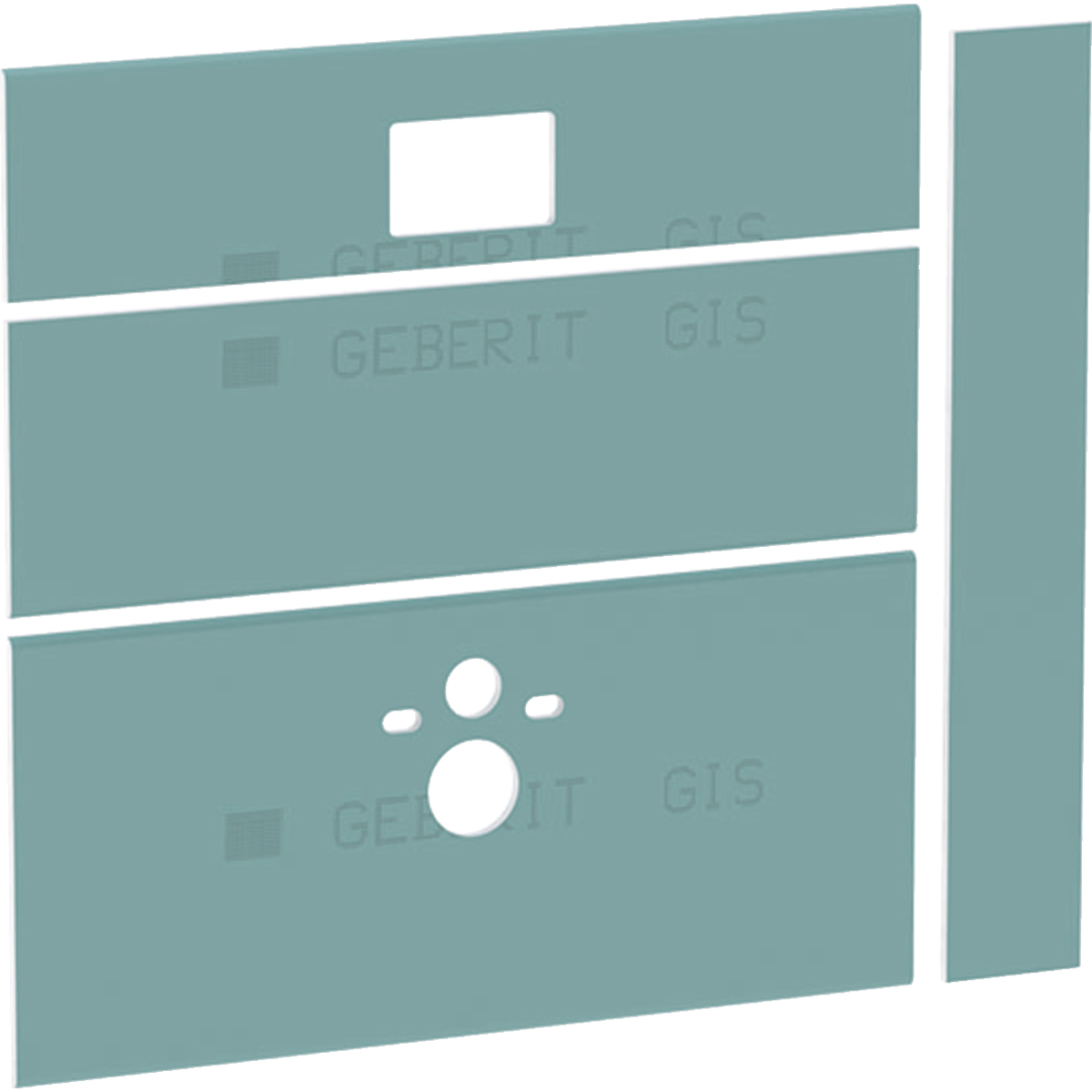 Gis Easy gispplaat v/toiletmod frontbediening 442.331.00.1 standaard
