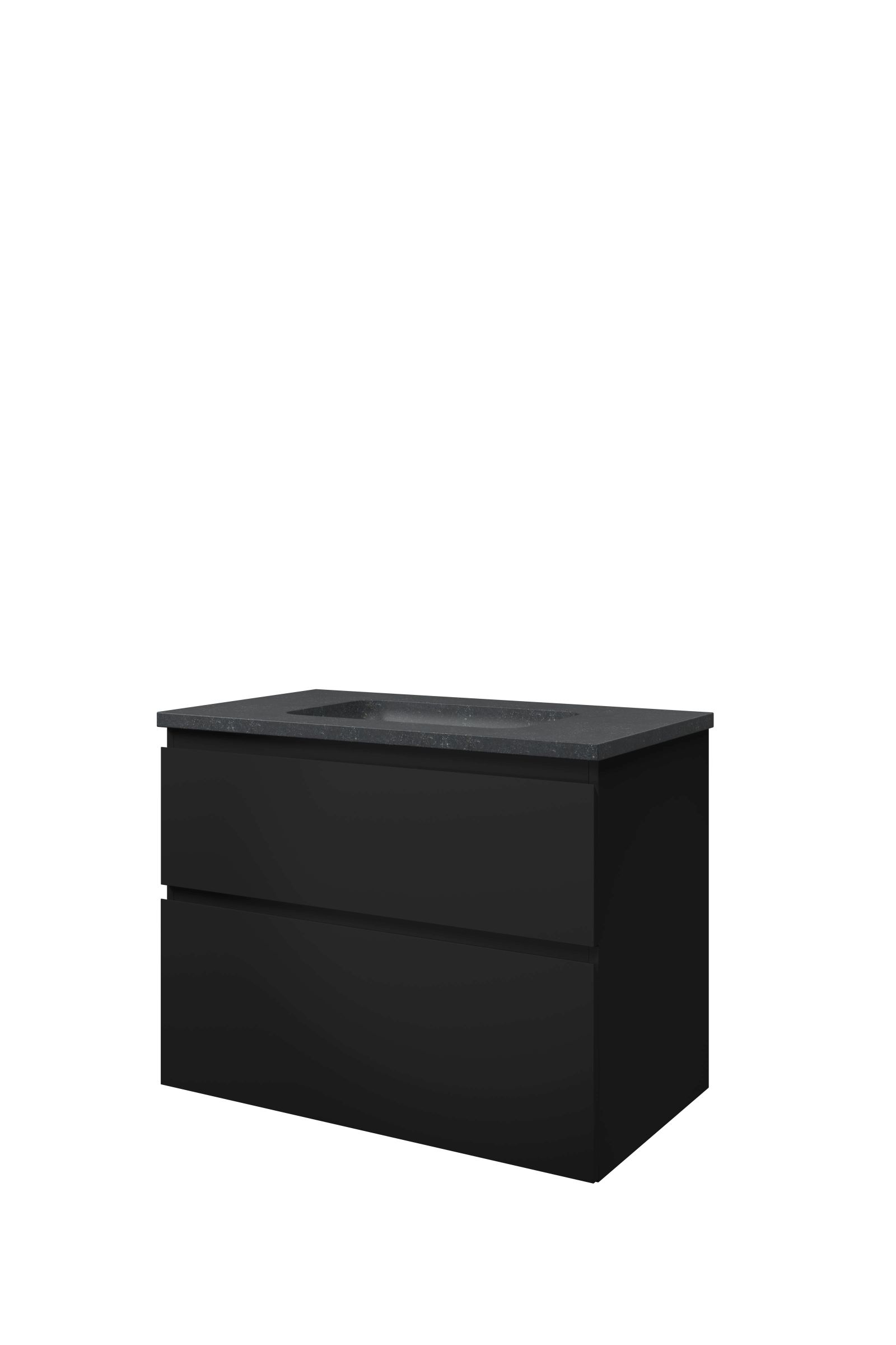 Proline set hardsteen Elegant wast. z. krgt. en onderk. a-sym. 1815826 Mat zwart/Blue stone H625xB800xD460