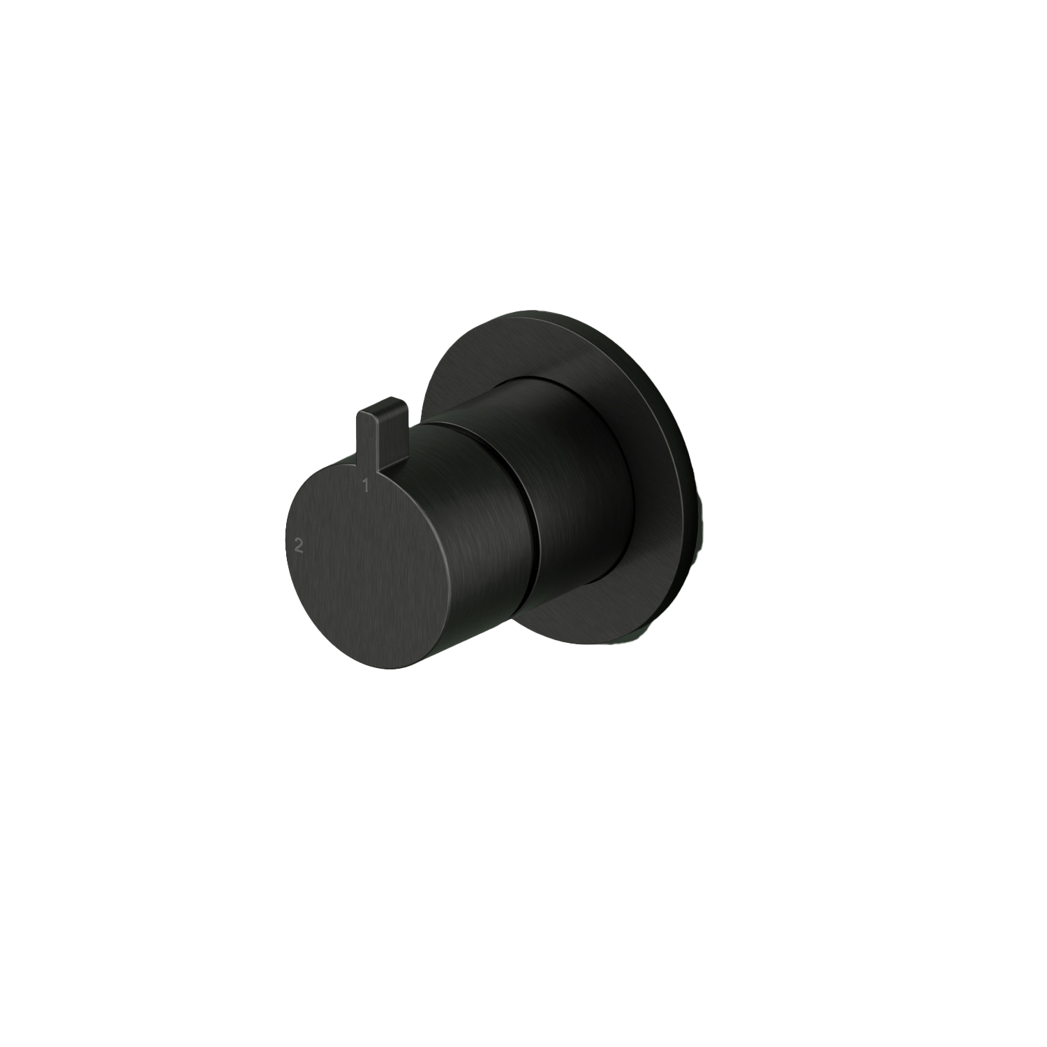 Hotbath Ace afbouwdeel 2-weg omstel AC111EXTMBP Mat Zwart PVD