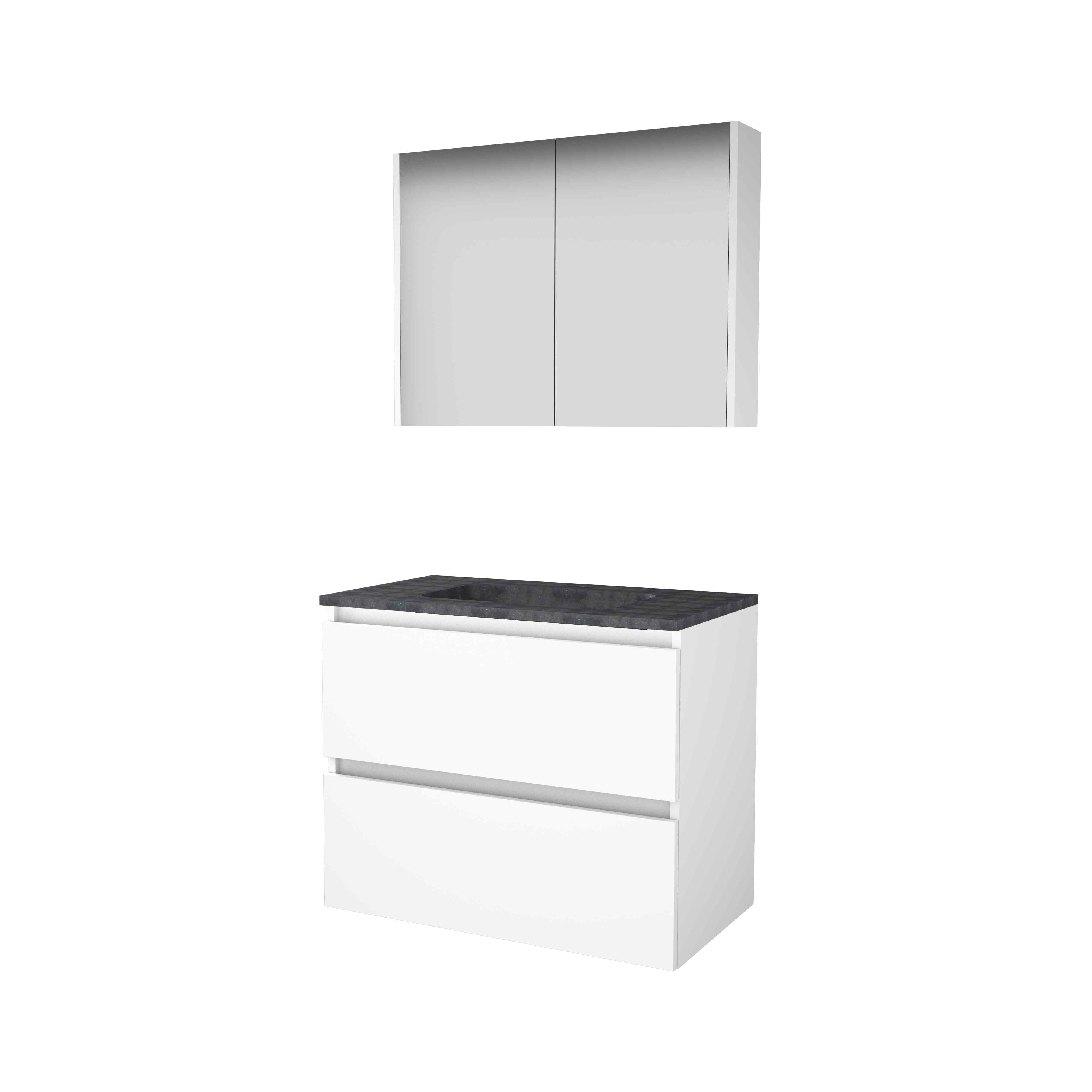 Basic Comfort 46 onderk. GL incl. 2 la + hardst. wast. incl. 1 krgt. incl. sp.kast B800xD460 Ice White / 1813159