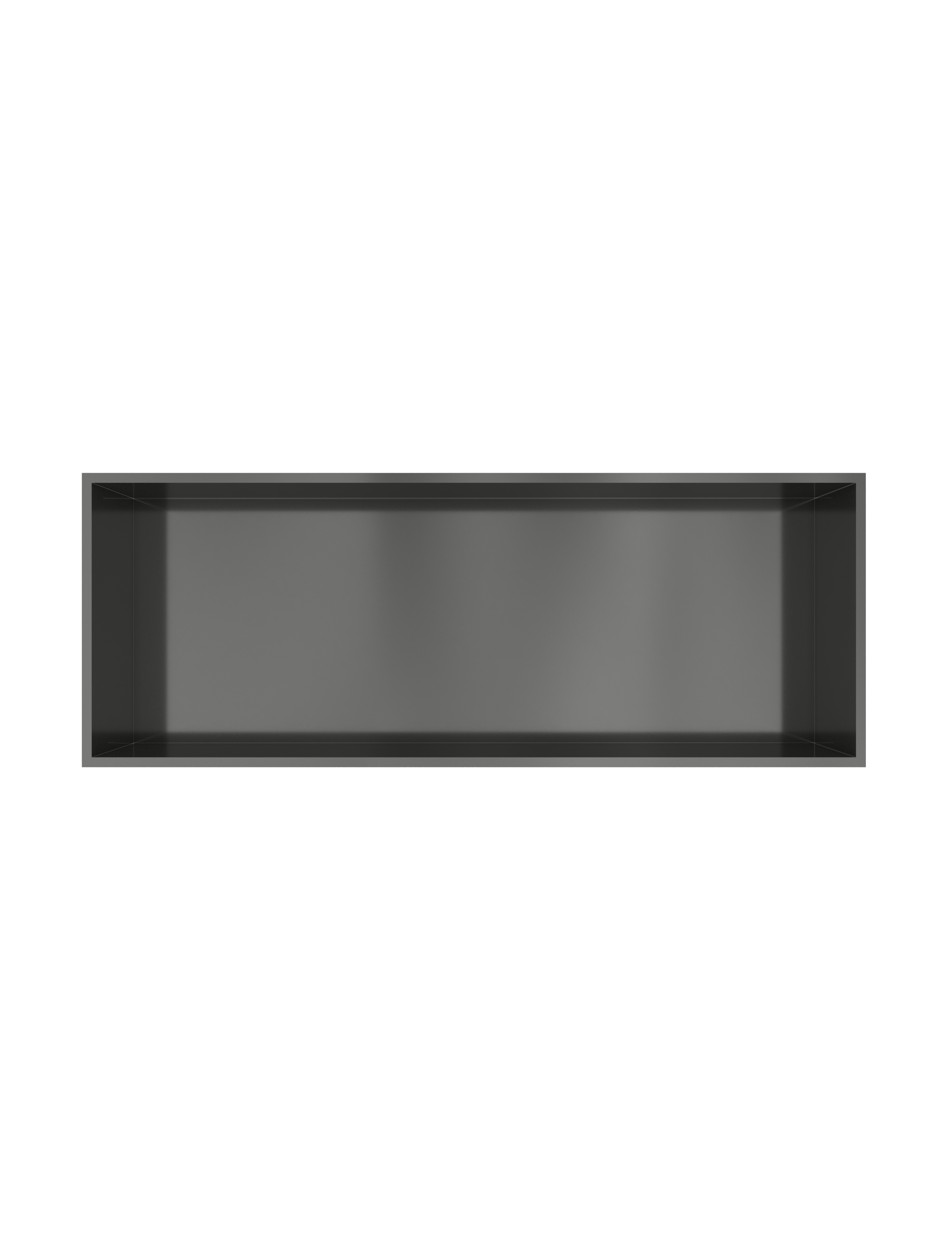 Hotbath More inbouwbox of inbouwnis 30x80x10cm BOX080BGP Geborsteld gunmetal PVD