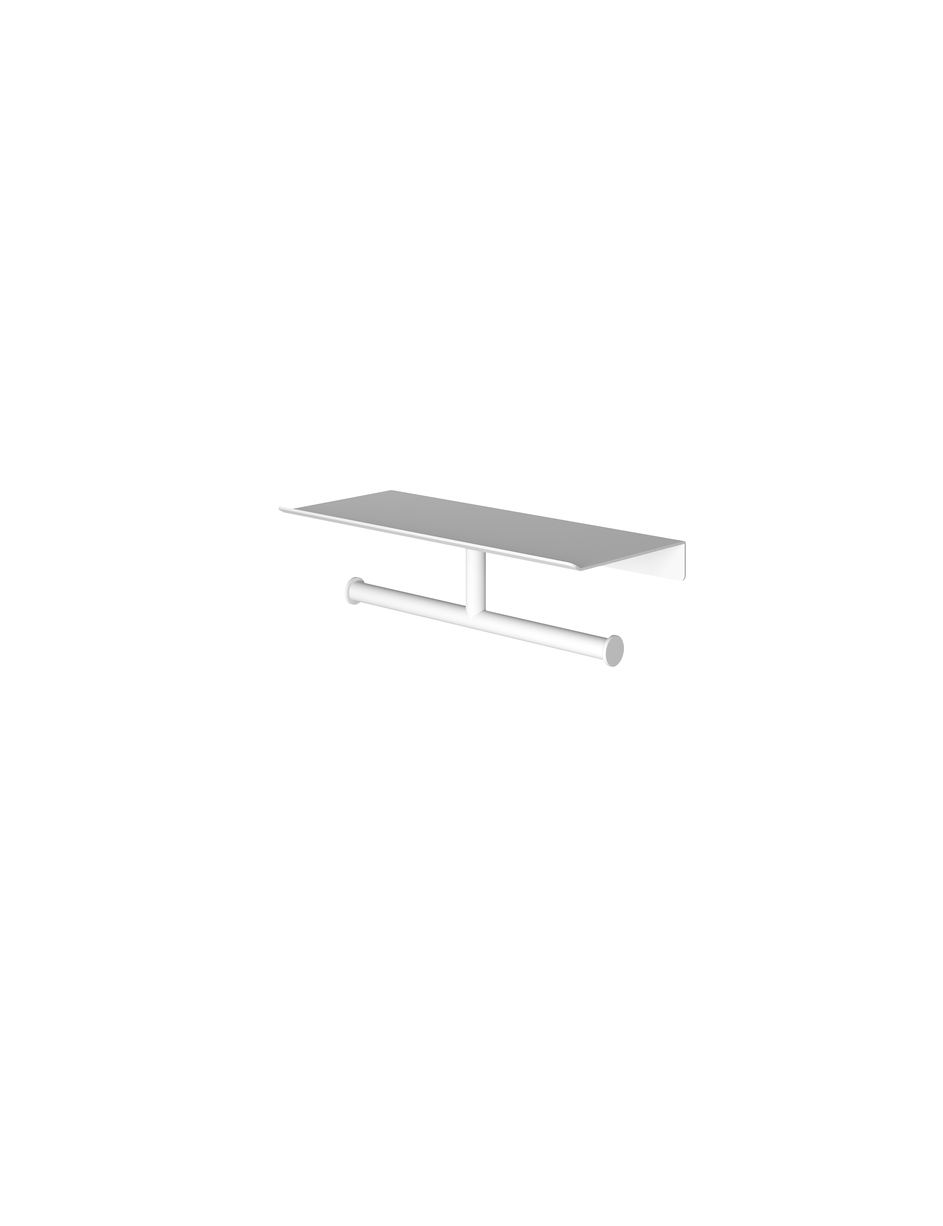 Hotbath More dubbele rolhouder voor planchet serie SHA05WH Mat wit
