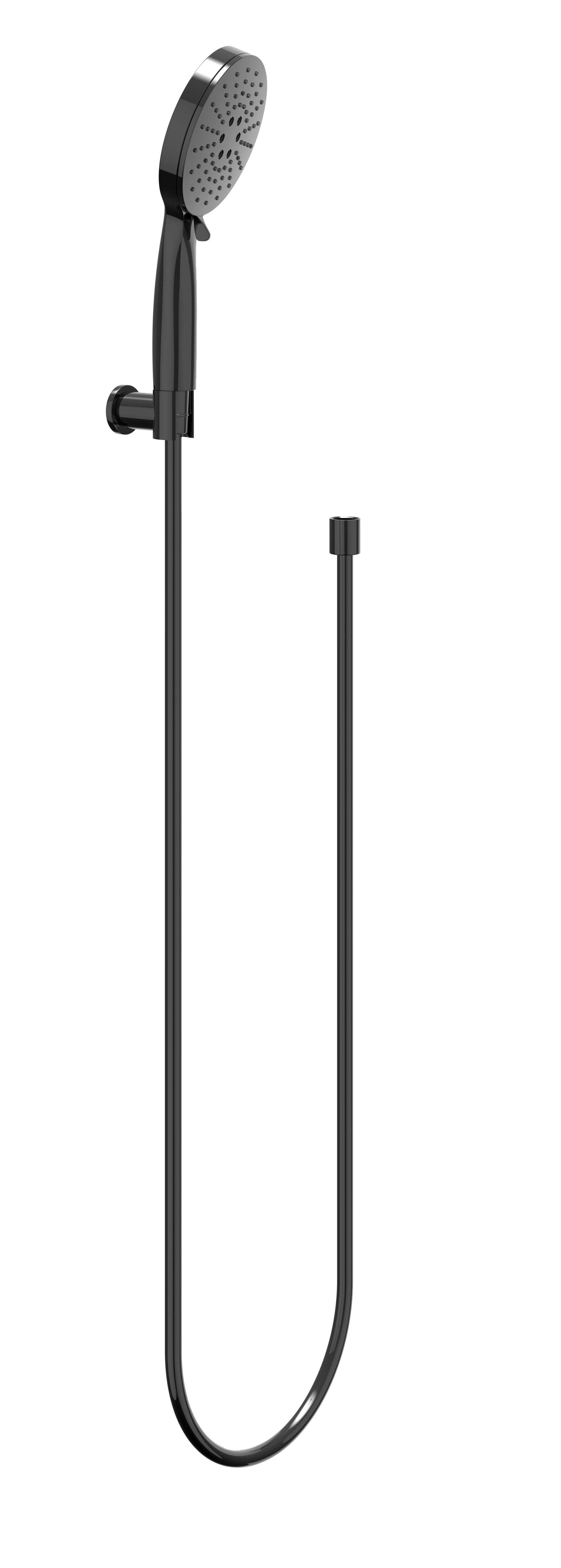 IVY handdset slang 150cm wandhouder en 3-standen handd 6901117 Zwart chroom PVD