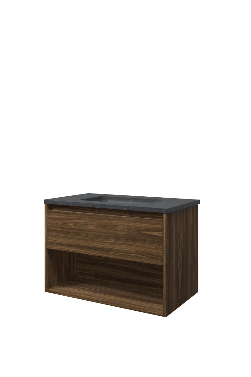 Proline set hardsteen Elegant wast. met 1 krgt. en onderk. met schap RBSA801CA Cabana oak/Blue stone H545xB800xD460
