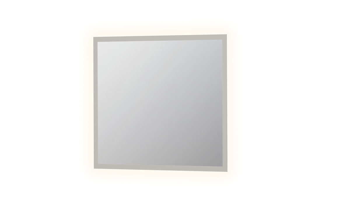 INK SP7 spiegel op alu kader met gematteerd LED verl. rondom en sensor schak. 8407830 Alu H800xB900xD30
