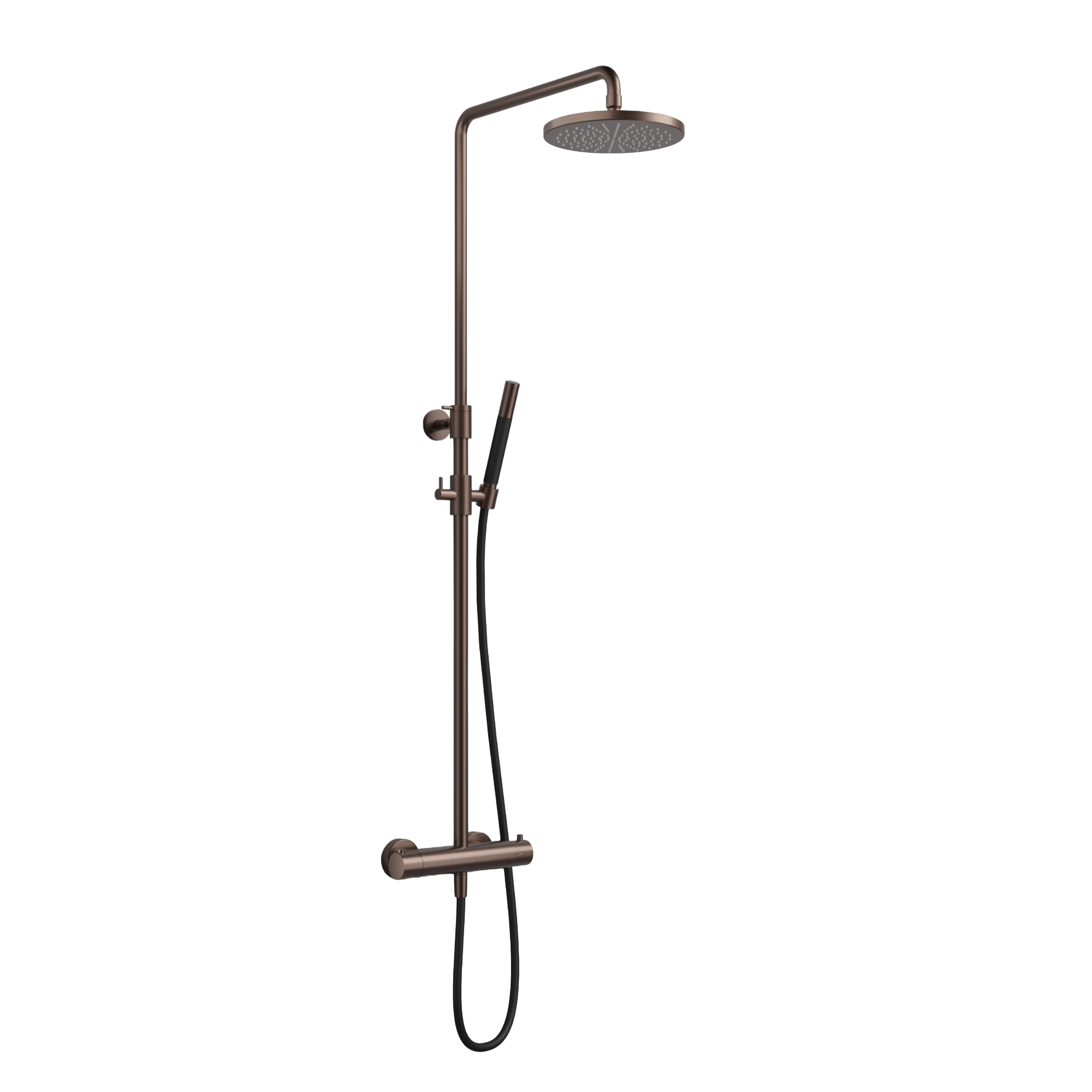 Hotbath Cobber thermostatische stortdoucheset SDS9BCP Geborsteld Koper PVD