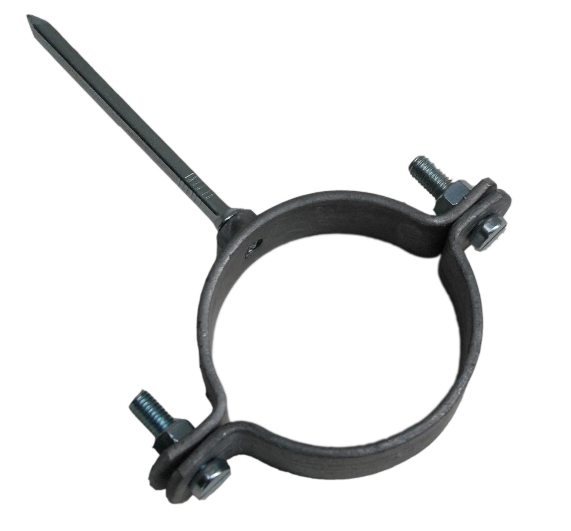 Stalen penbeugel   80mm voor ondereind