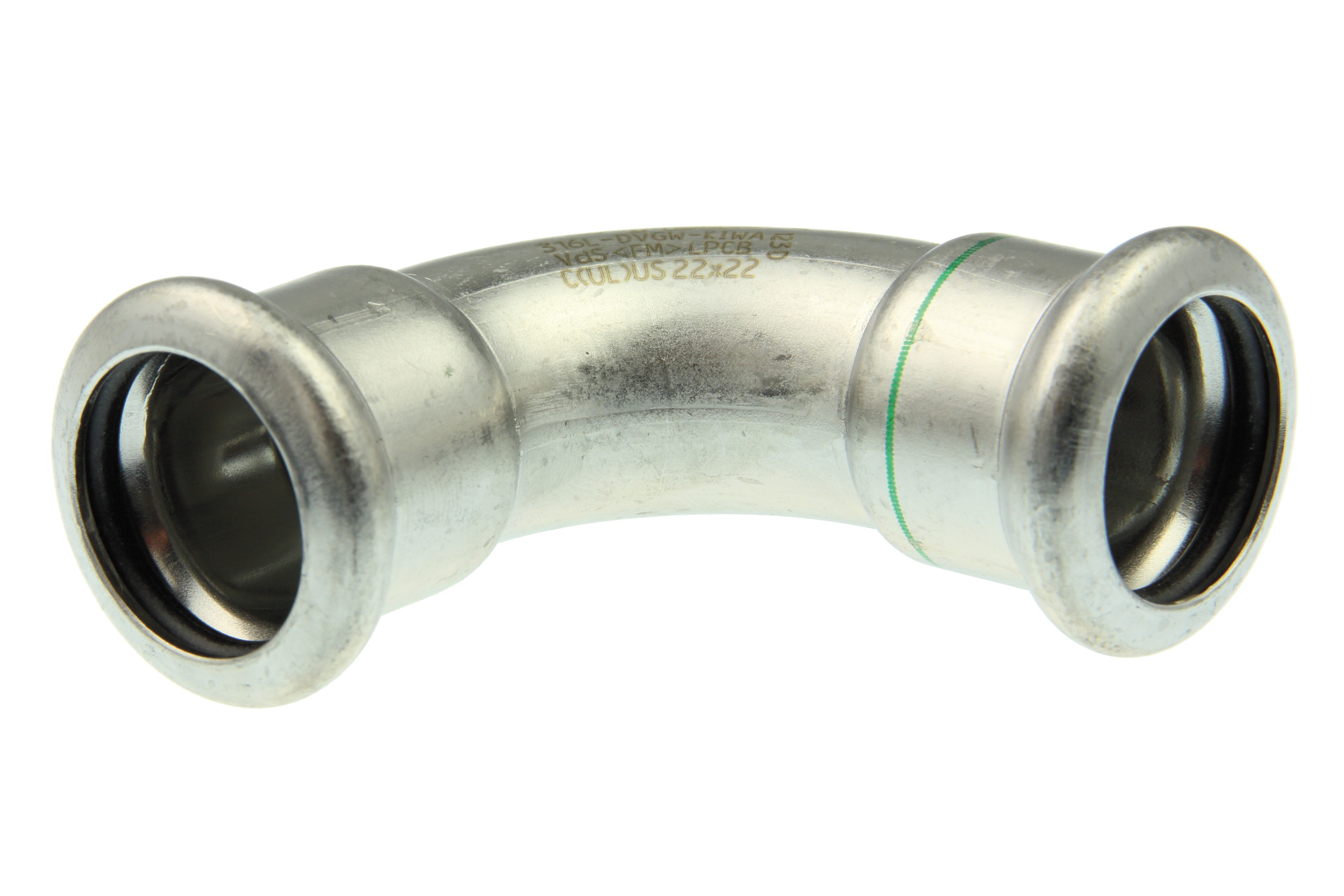 VSH XPress RVS bocht 90gr. 2x press 108 6230026
