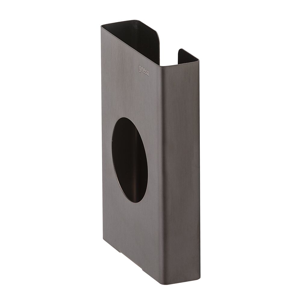 Geesa Nemox Brushed Black houder voor hygienische zakjes 91122-09