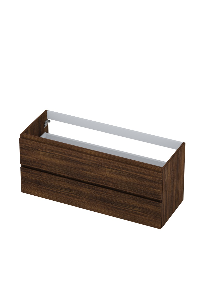 INK onderk. 2 laden greepl. met houten keerlijst 1257160 Koper eiken H520xB1200xD450