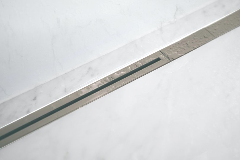 Lagoo Wall to wall design douchedrain Brushed Nickel