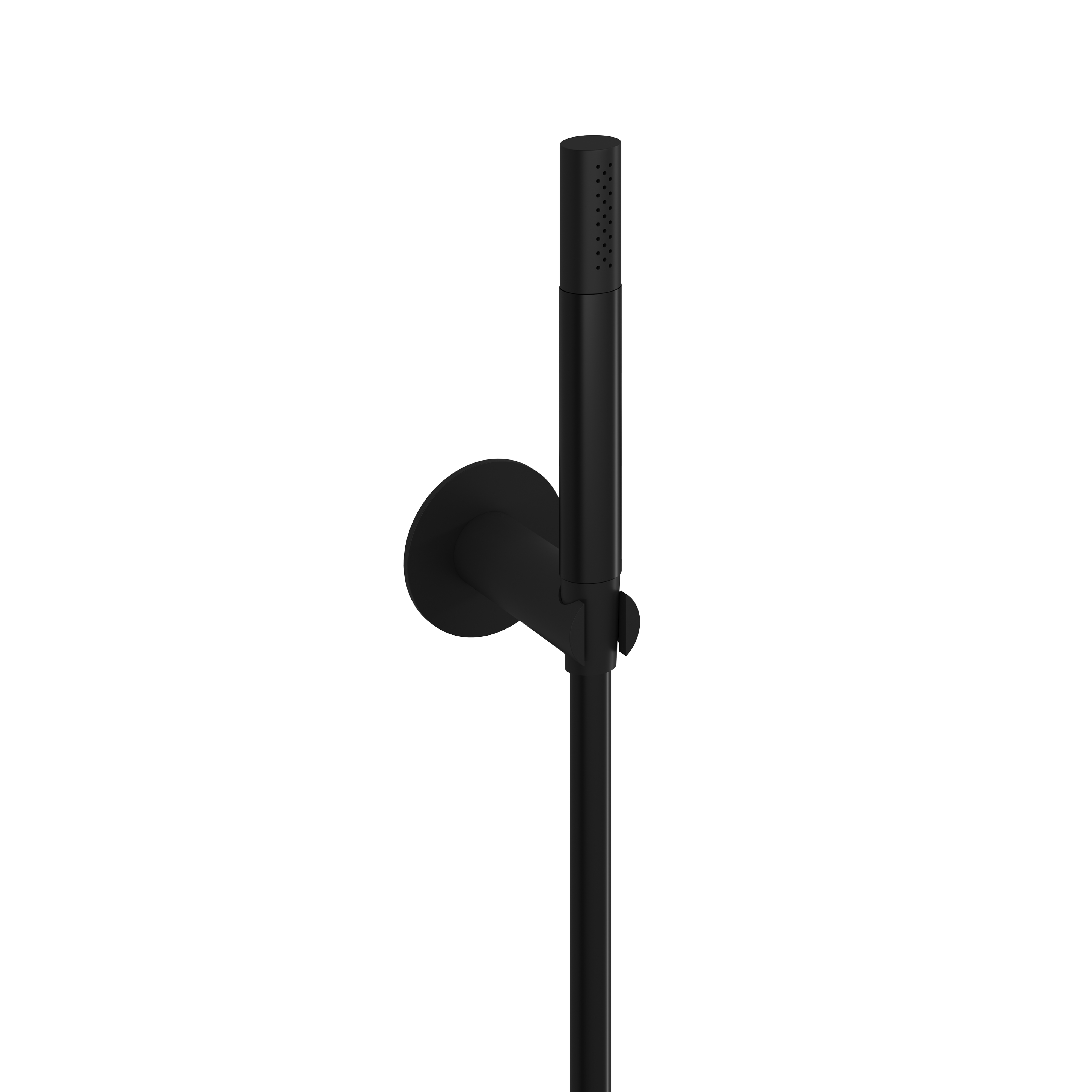 Hotbath Cobber handdouche met wandsteun doucheslang 1.5 mtr M447MBP Geborsteld zwart PVD