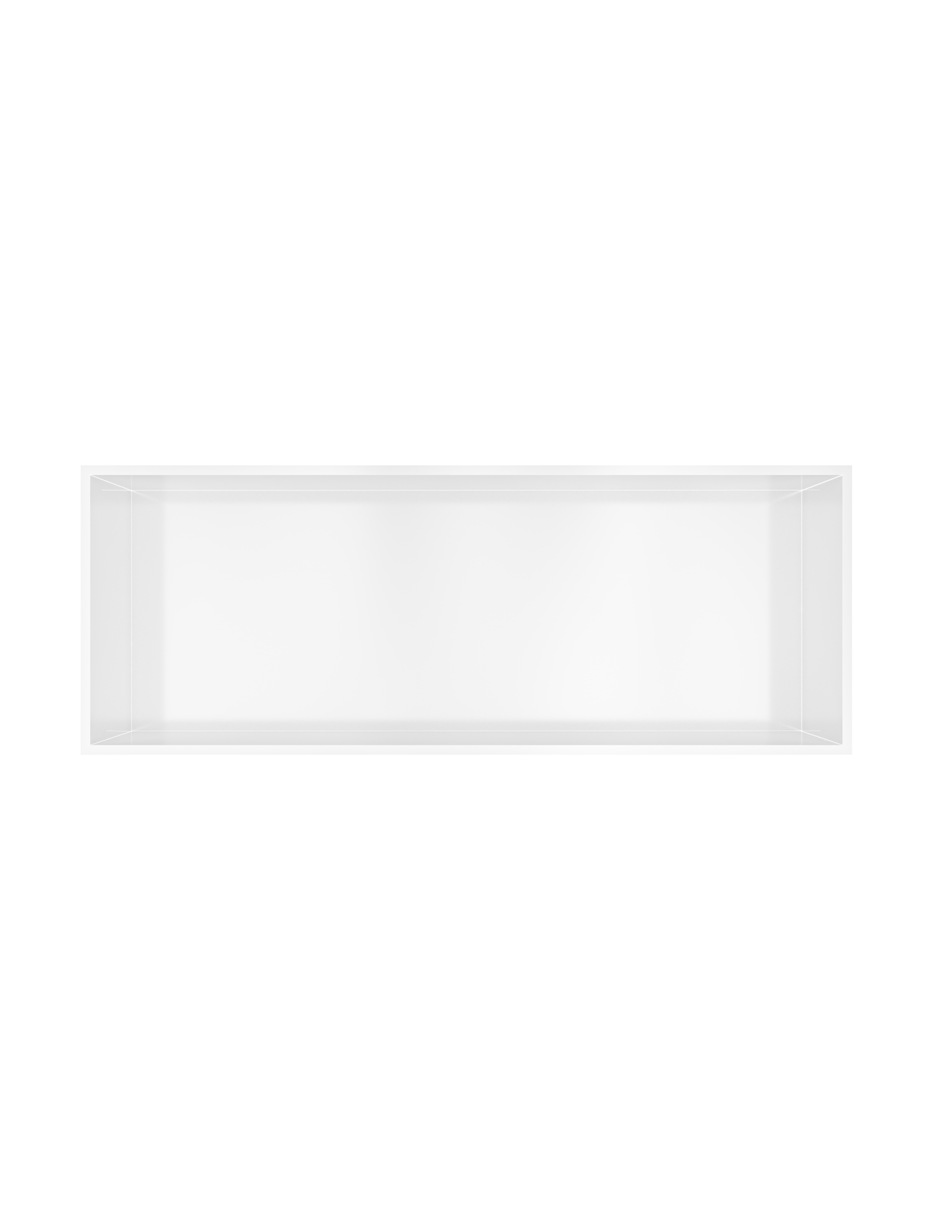 Hotbath More inbouwbox of inbouwnis 30x80x10cm BOX080WH Mat wit