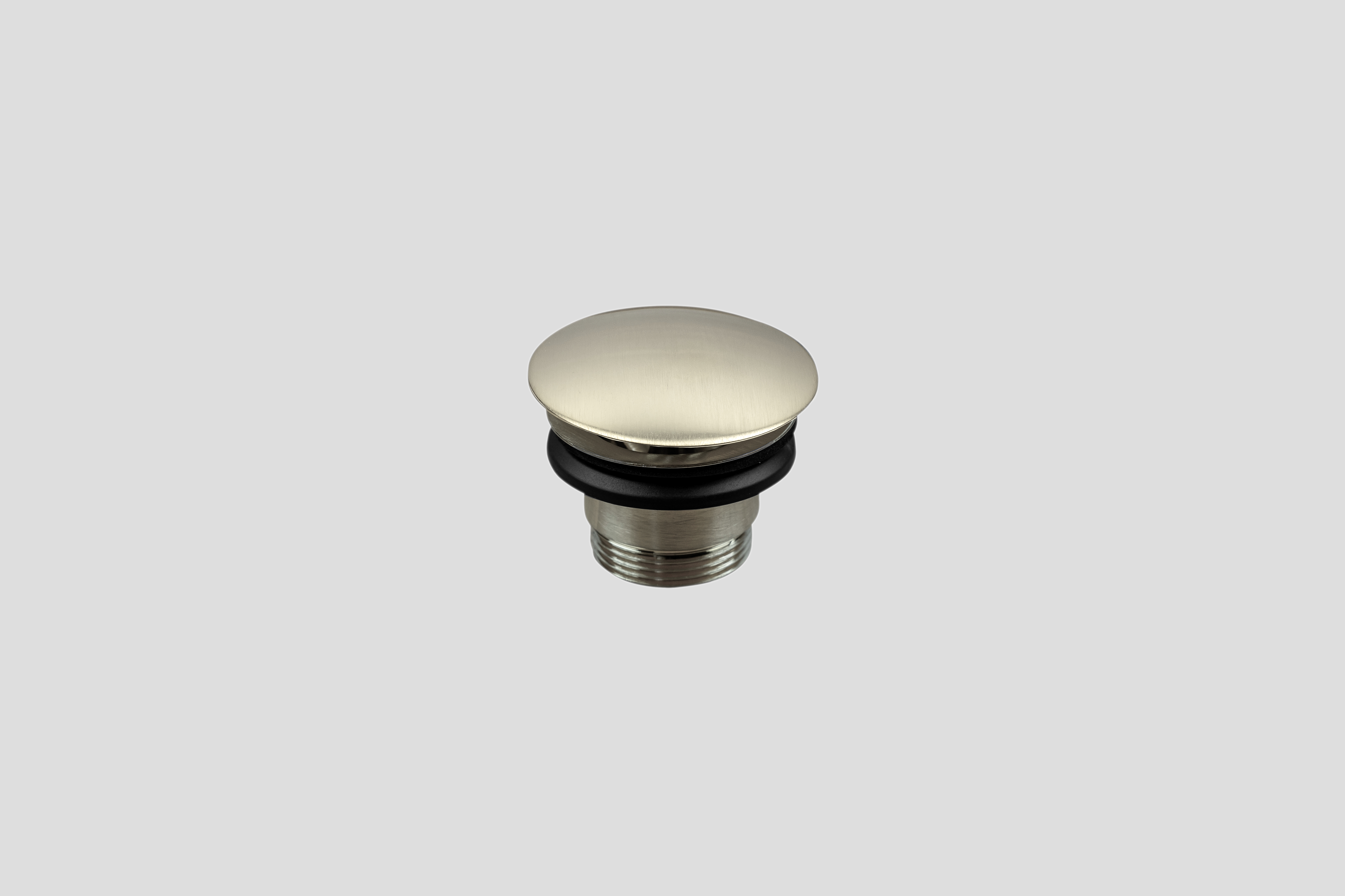 Lagoo Garda always open plug met schroef G6118BN Brushed Nickel