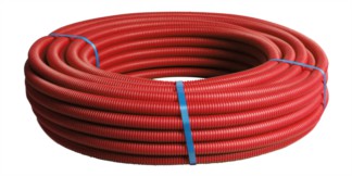 Mtr. MultiSkin buis + mantel 16x2.0 rood a 50 meter B122002002