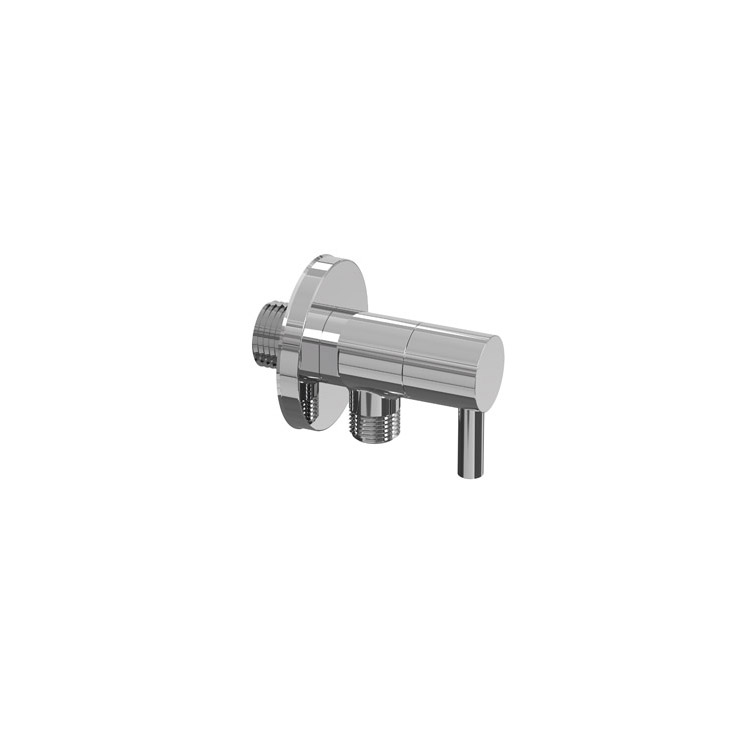 INK Hoekstopkraan inlaat 1/2 + uitlaat 3/8 incl rozet Chroom / 9902340