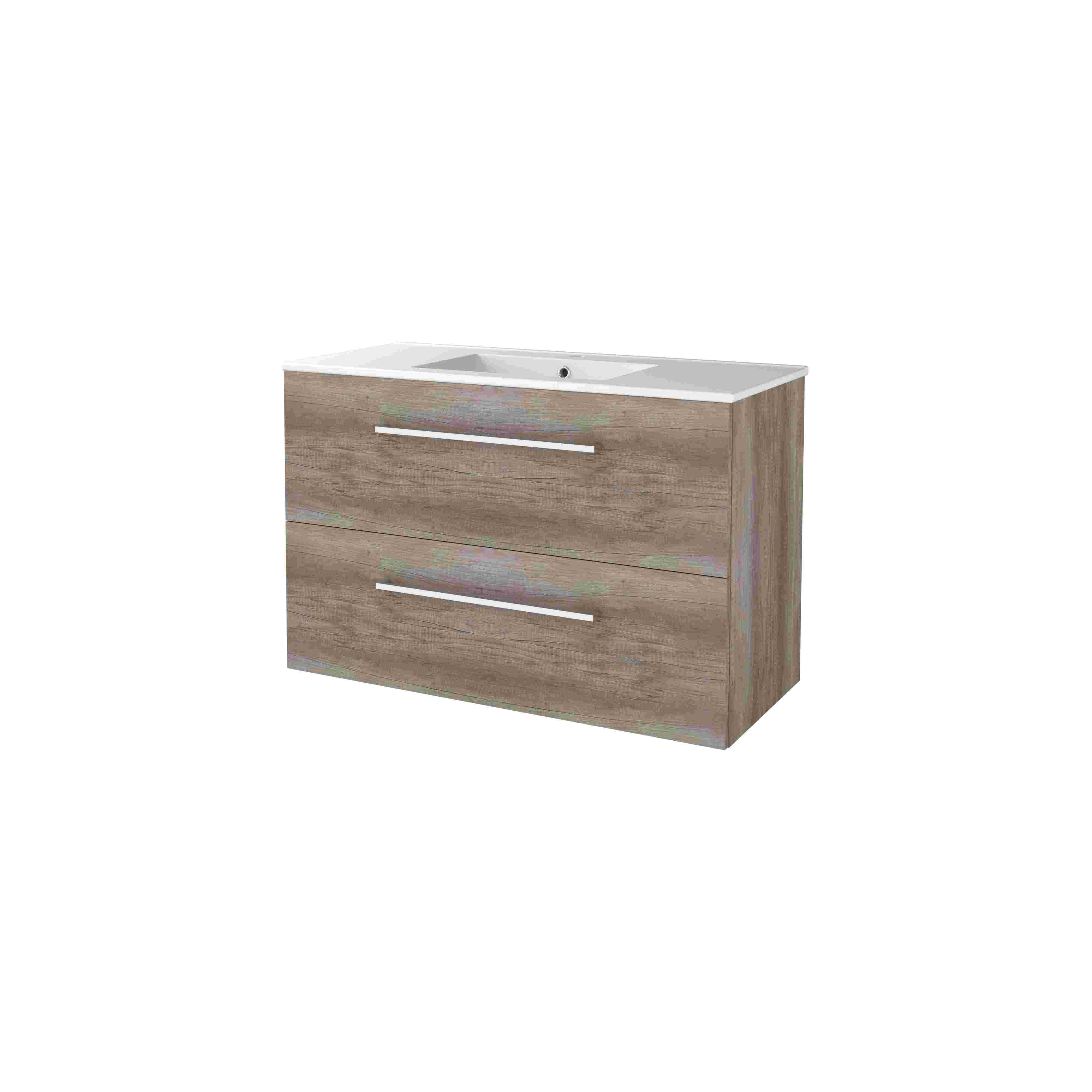 Basic Start 46 set 100x46cm met gr. 2 la keram. wast. 1 krgt. S46GR100PSO Scotch Oak