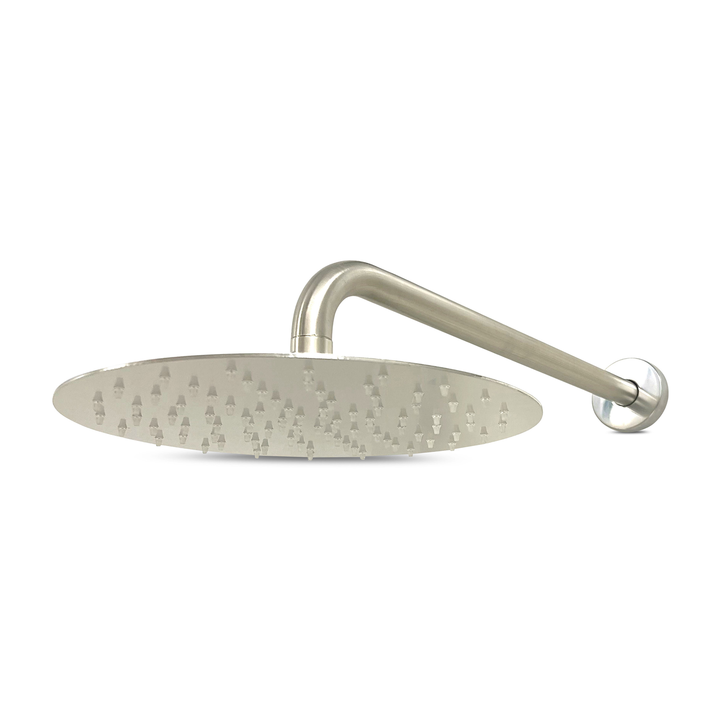 Lagoo Nesso Hoofddouche set Superslim 250 + wandarm 40 cm N9201BN Brushed Nickel