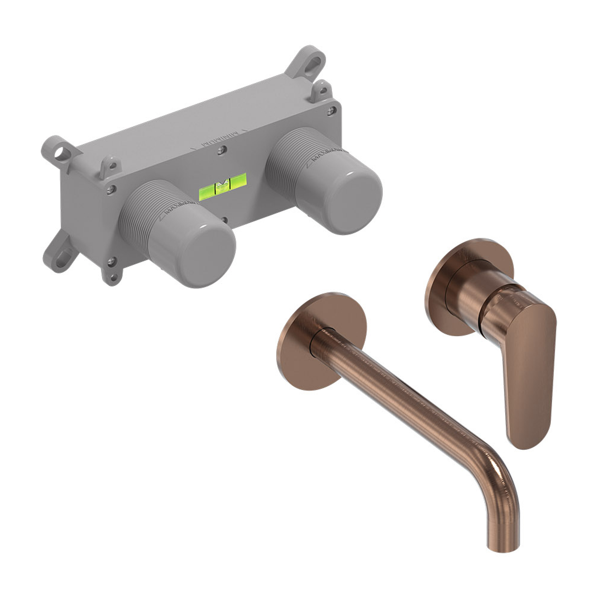 MAY Forma Inbouw wastafelmengkraan 6800155 Geborsteld mat koper PVD