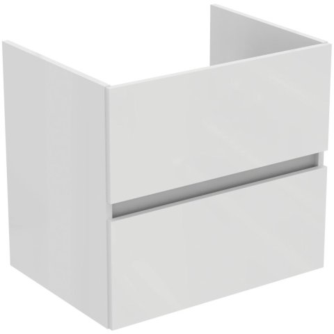 Tiempo wastafelmeubel 80x44 2 laden R0263WG Wit Hoogglans