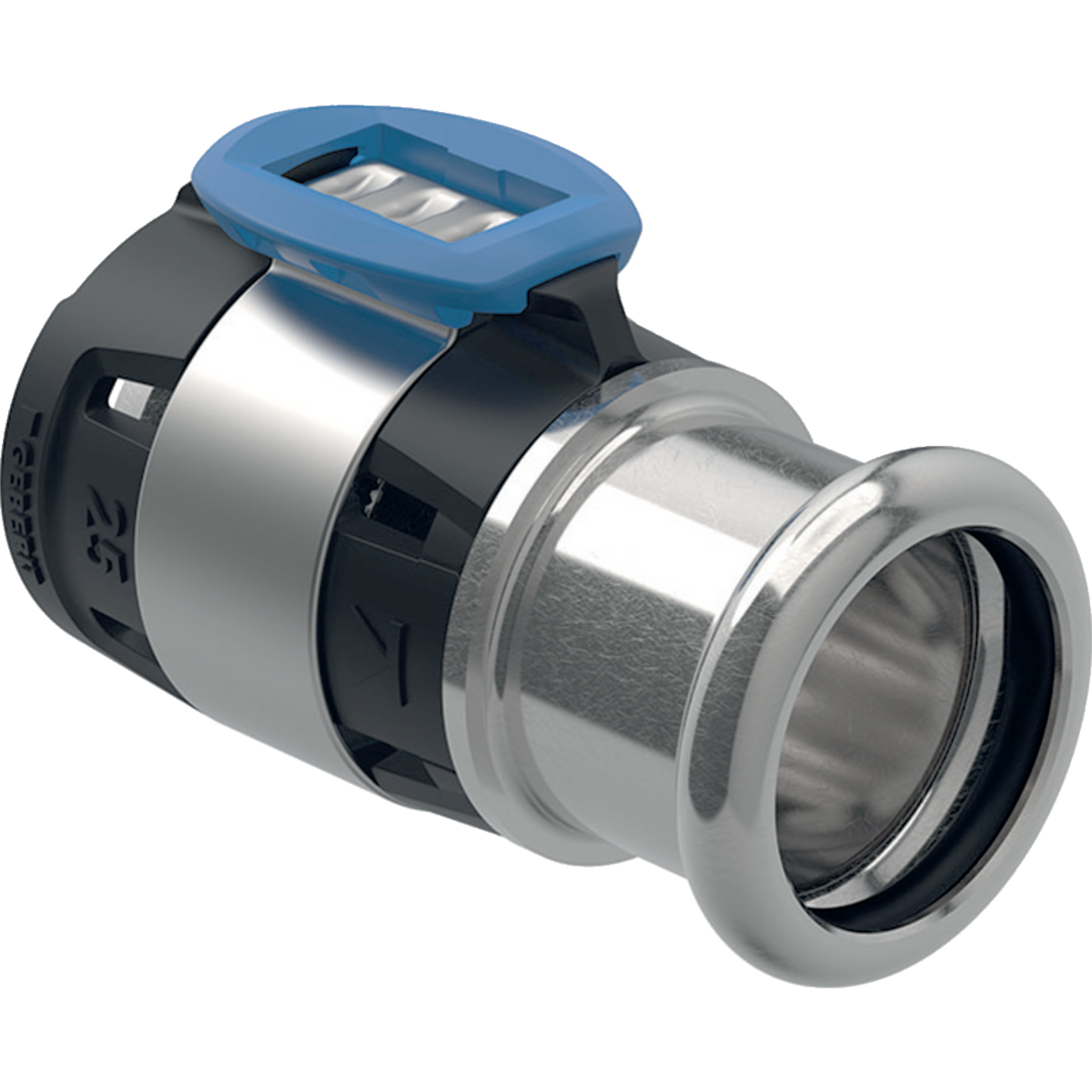 Geberit FlowFit overgang naar Mapress rvs pers 20-18 620.333.00.1