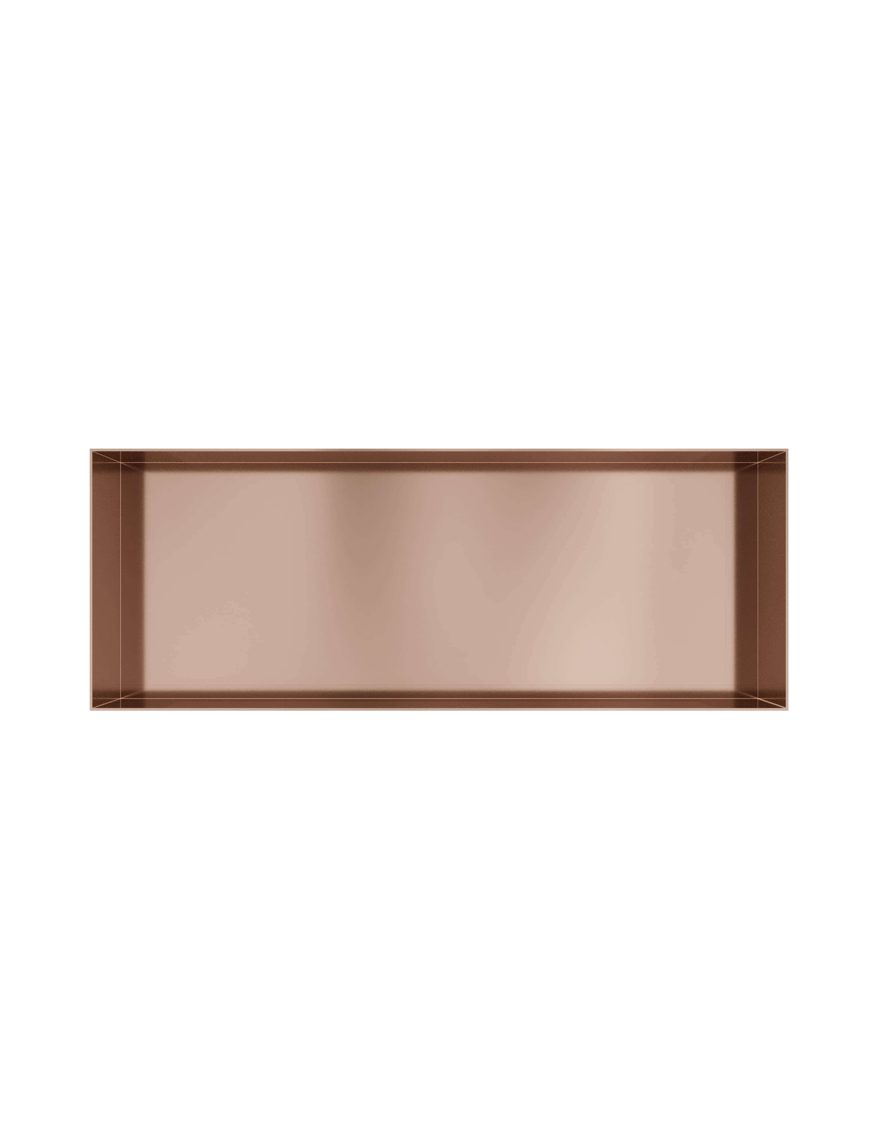 Hotbath More inbouwbox of inbouwnis 30x80x10cm frameless BOX080FBCP Geborsteld koper PVD