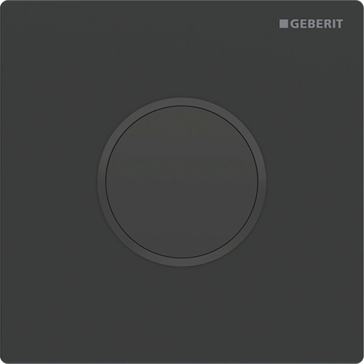 Geberit type 10 ur-sturing batterij round matzwart - zwart easy-to-clean 116.035.16.1