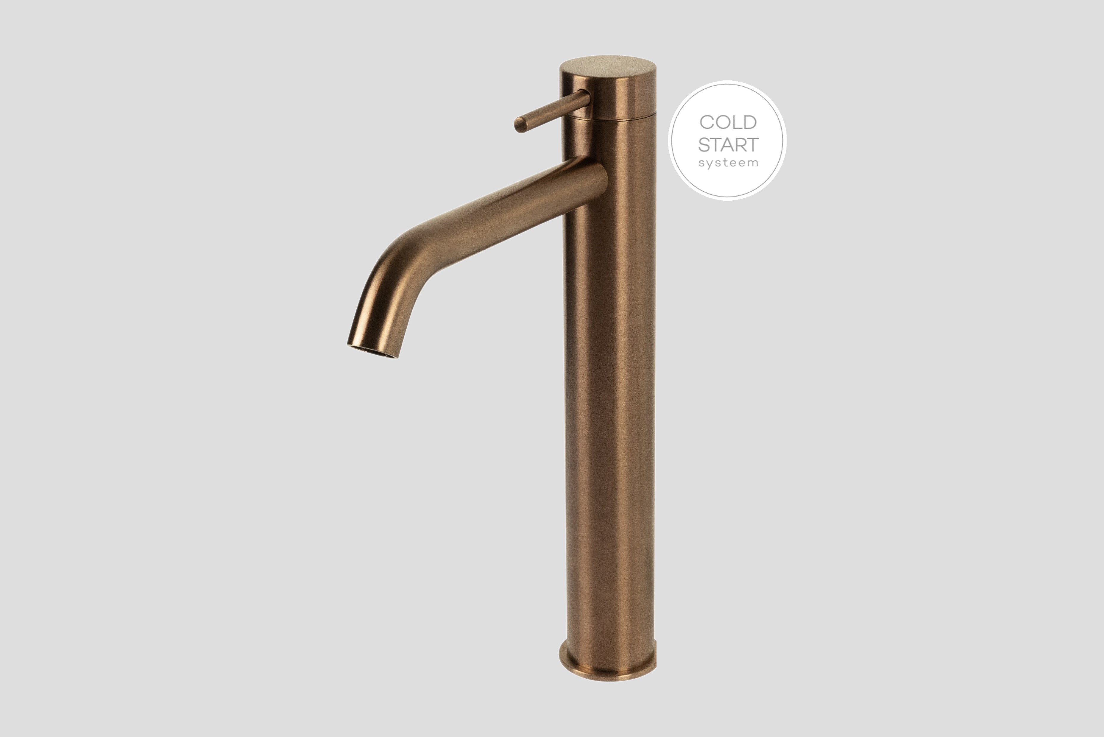 Lagoo Garda wastafelmengkraan high G1104BK Brushed Copper PVD