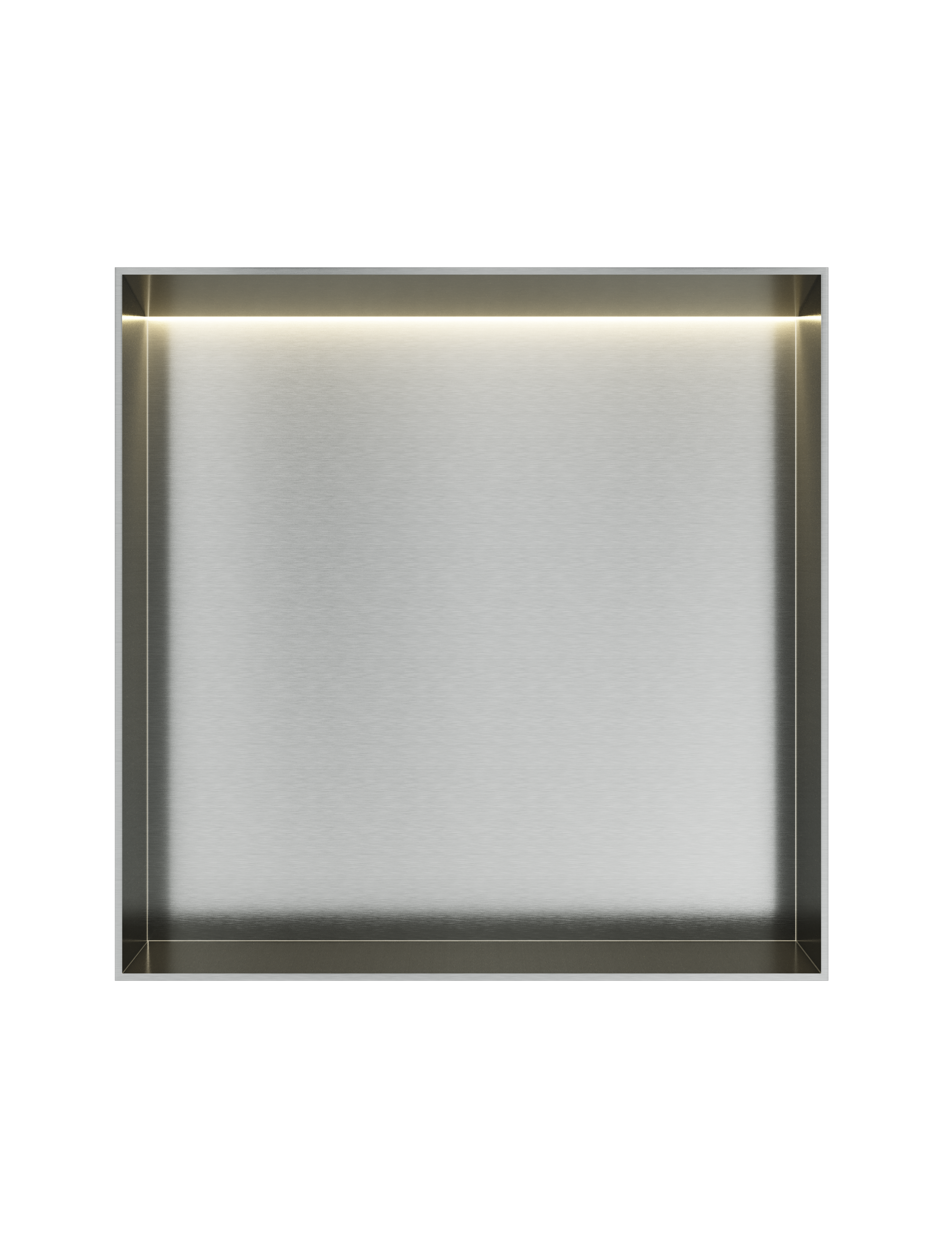 Hotbath More inbouwbox of inbouwnis 30x30x10cm frameless + LED BOX030FLIX RVS 316