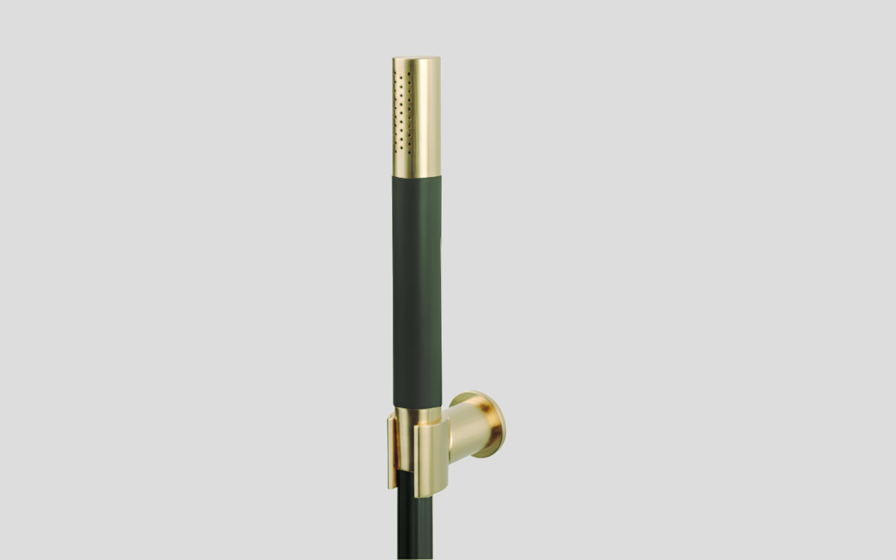 Lagoo Garda Handdouchehouder m. handdouche staaf en doucheslang 150 cm G2140PG Brushed Champagne PVD