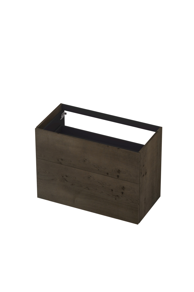 INK P2O onderkast 2 laden push to 1259079 Fineer Charcoal H650xB900xD450