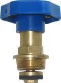 Conval stopkraan bovendeel 1 m/blauw handwiel