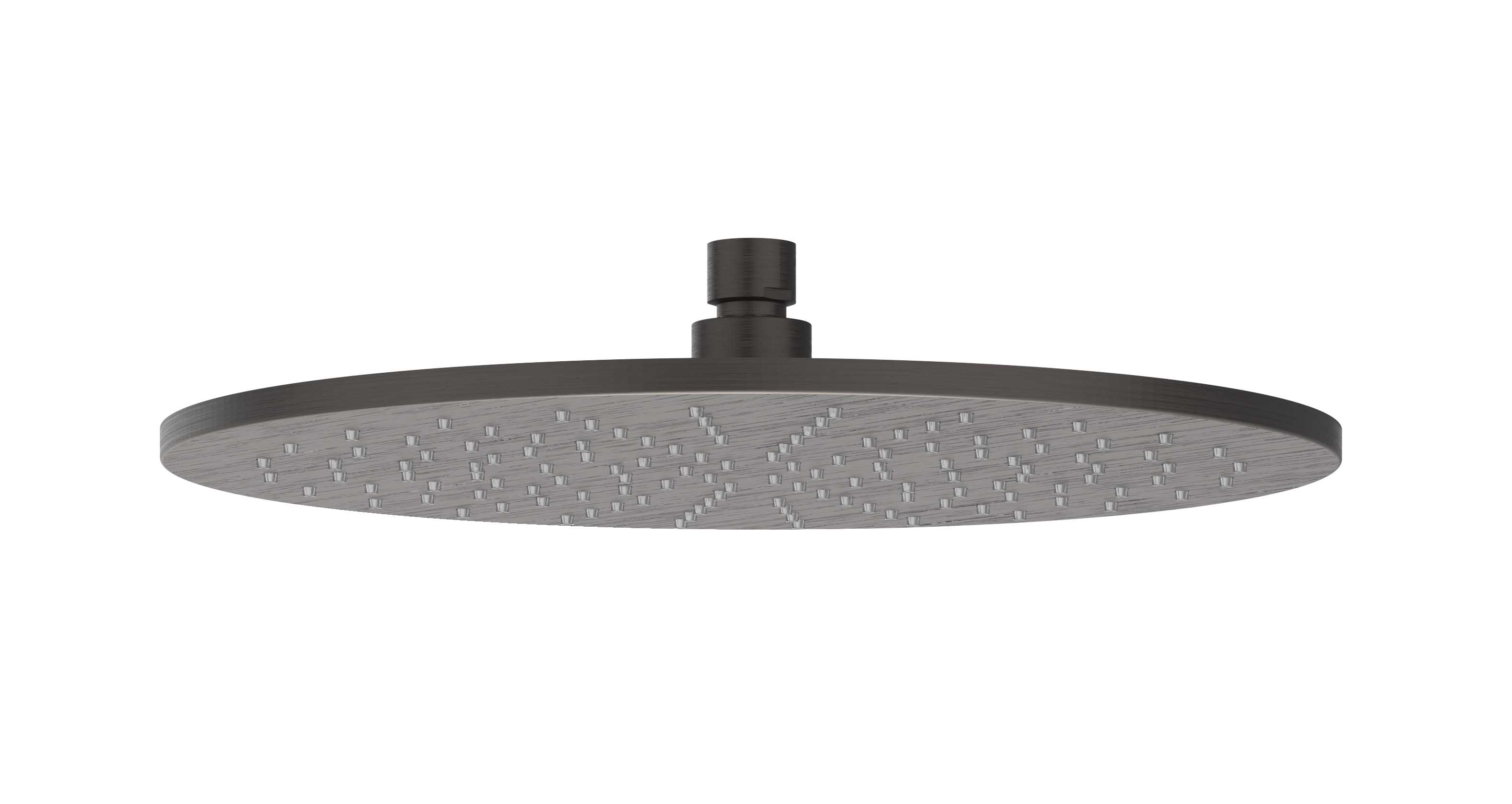 IVY Toebehoren Hoofddouche medium 30cm met antikalk nozzels 6900764 RVS316 gebr. carbon black PVD