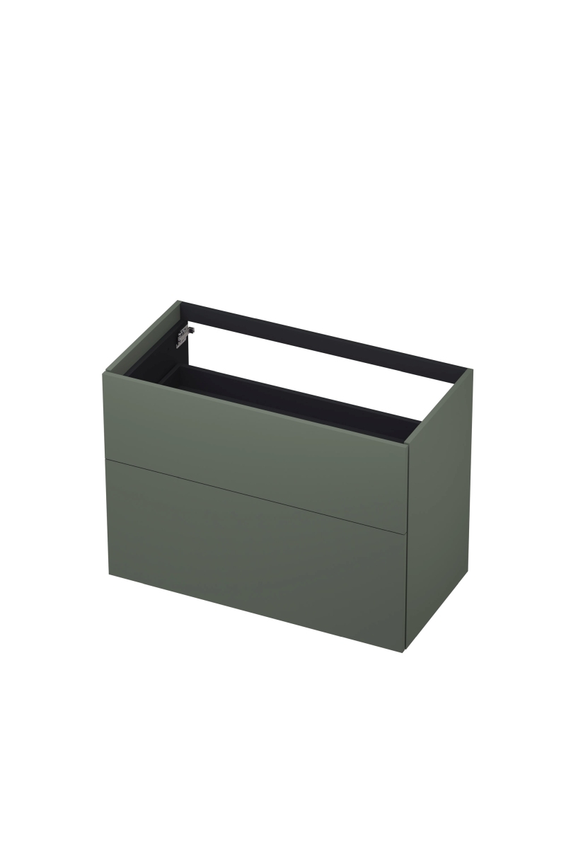 INK P2O onderkast 2 laden push to 1259073 mat beton groen H650xB900xD450