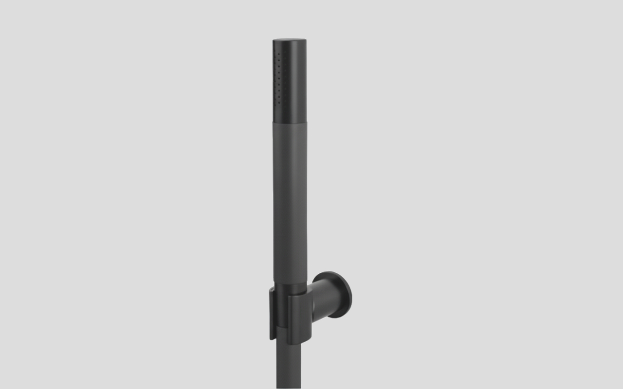 Lagoo Garda handdouchehouder met handdouche staaf en doucheslang 150 cm G2140MB Matt Black