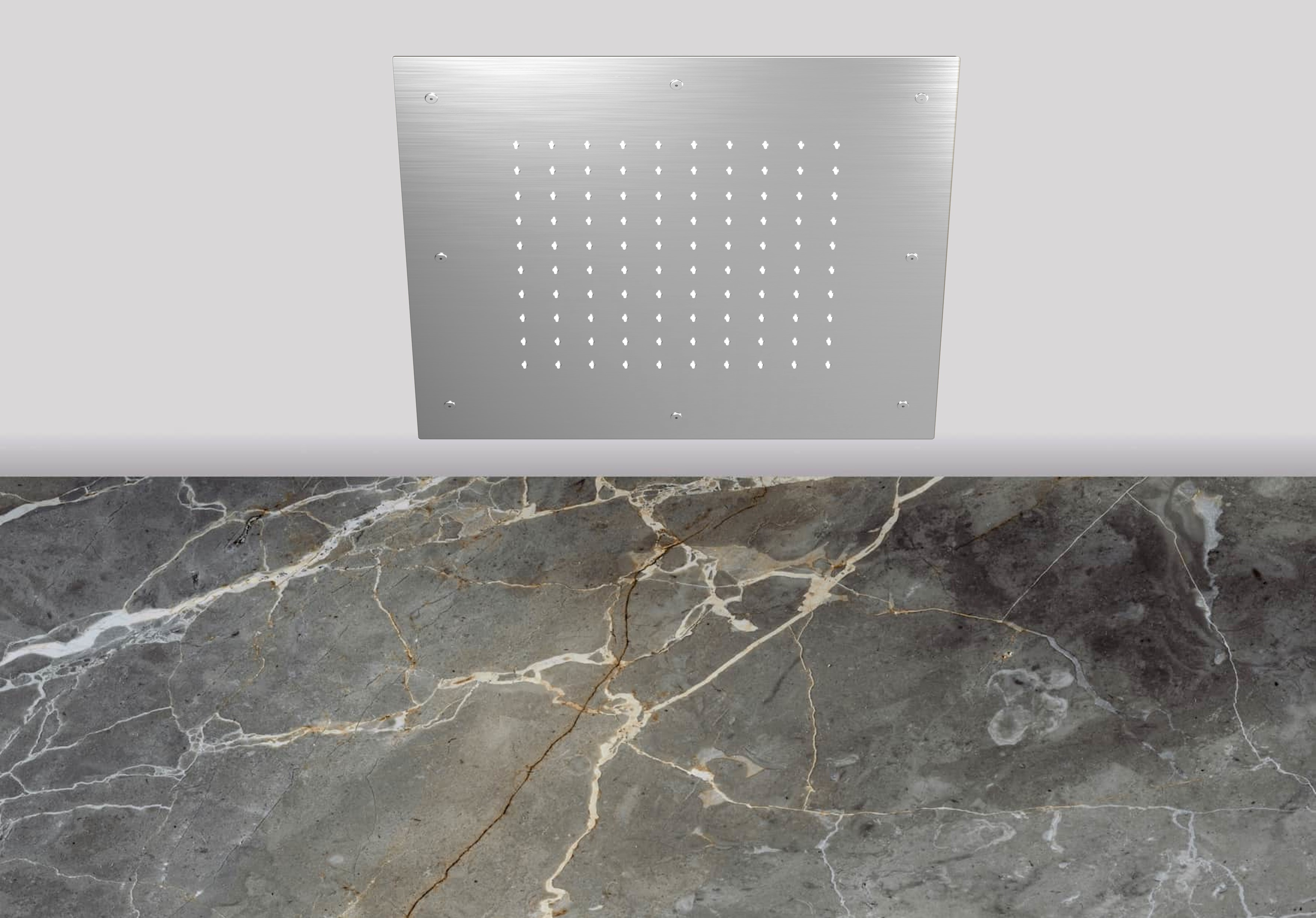 Lagoo Nesso Hoofddouche Showerlicious 500 x 500 N8232BN Brushed Nickel