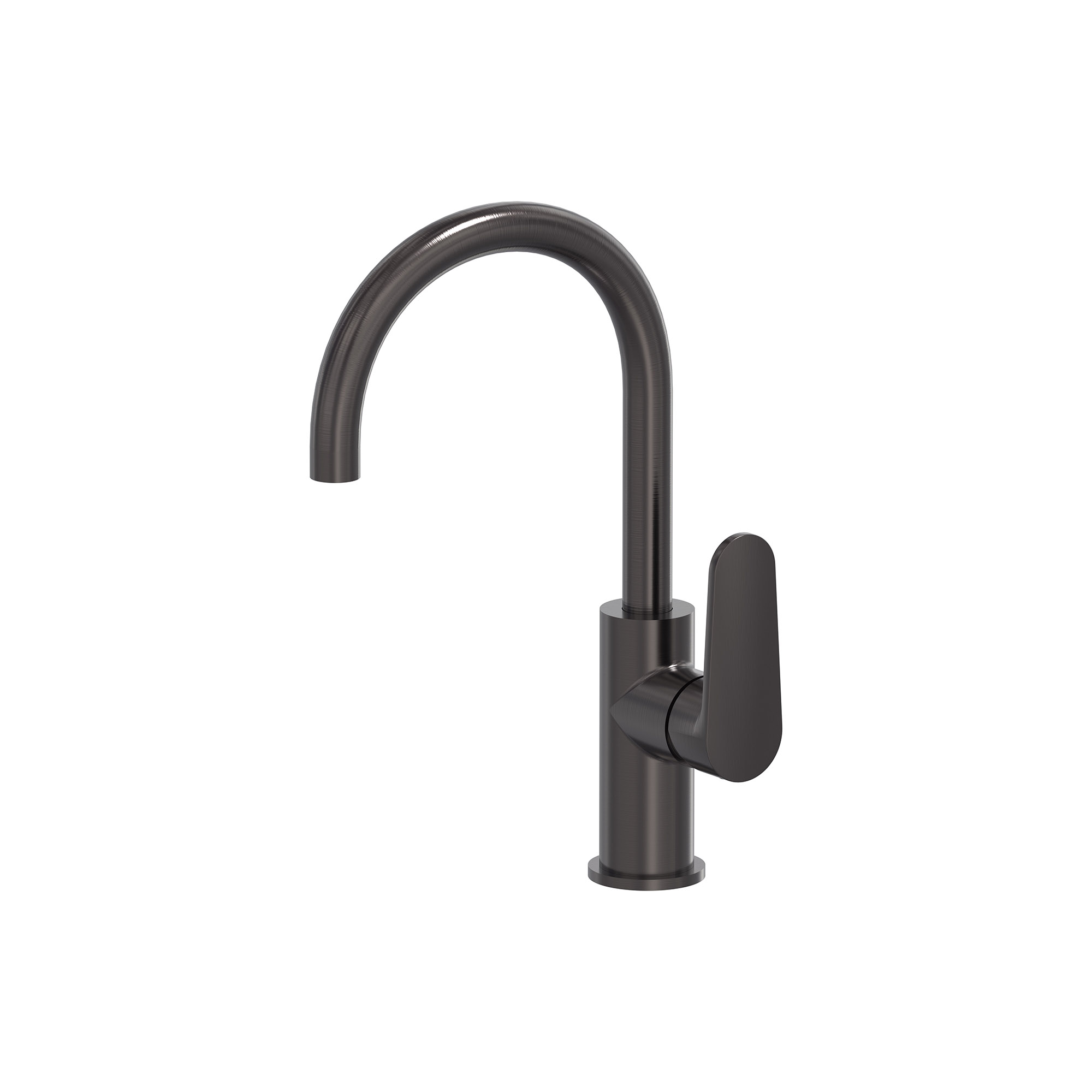 MAY Forma Wastafelmengkraan draaibare uitloop 6800106 Geborsteld carbon black PVD