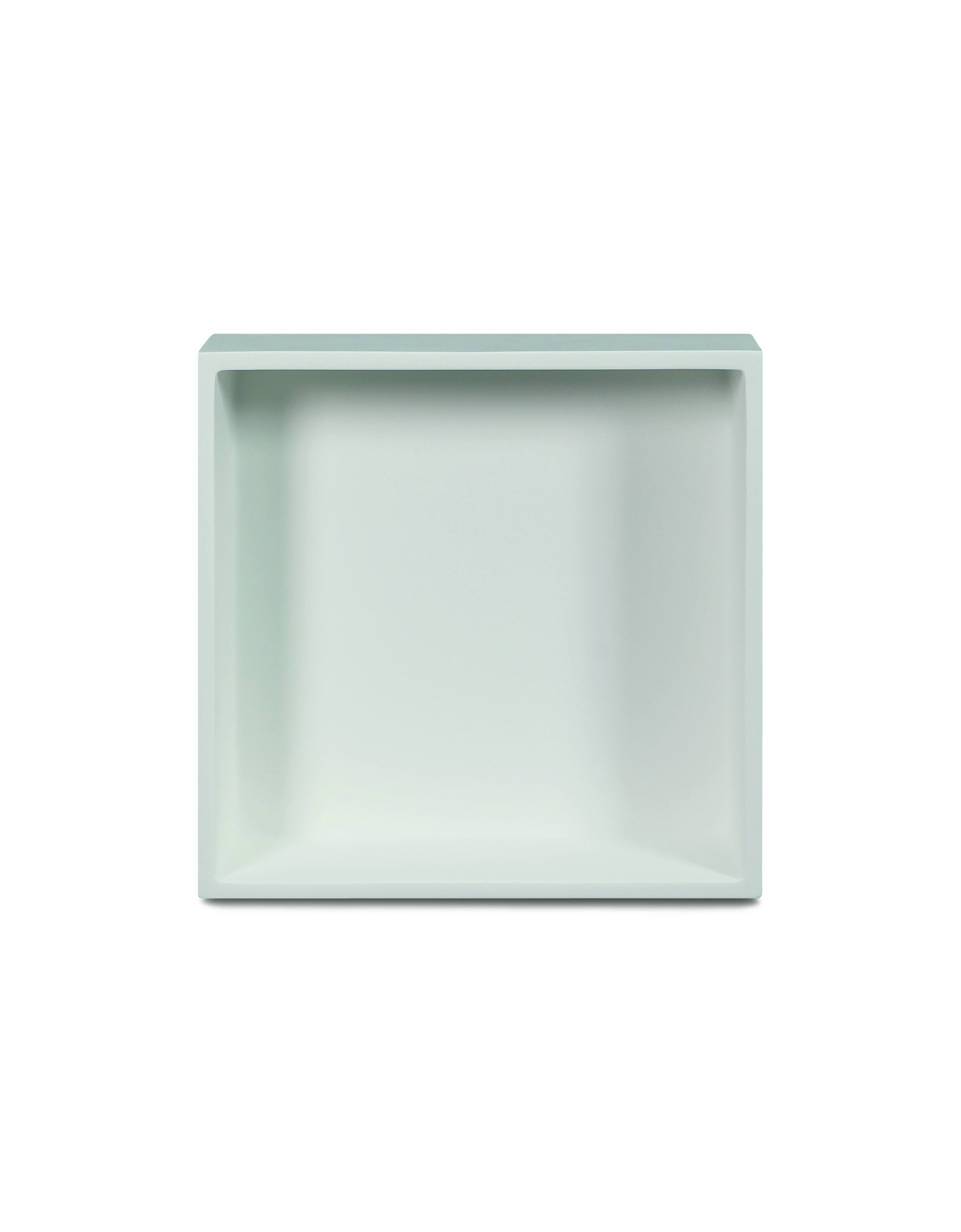 Luca nis in of opbouw 29.5x29.5x8cm solid surface Mat wit