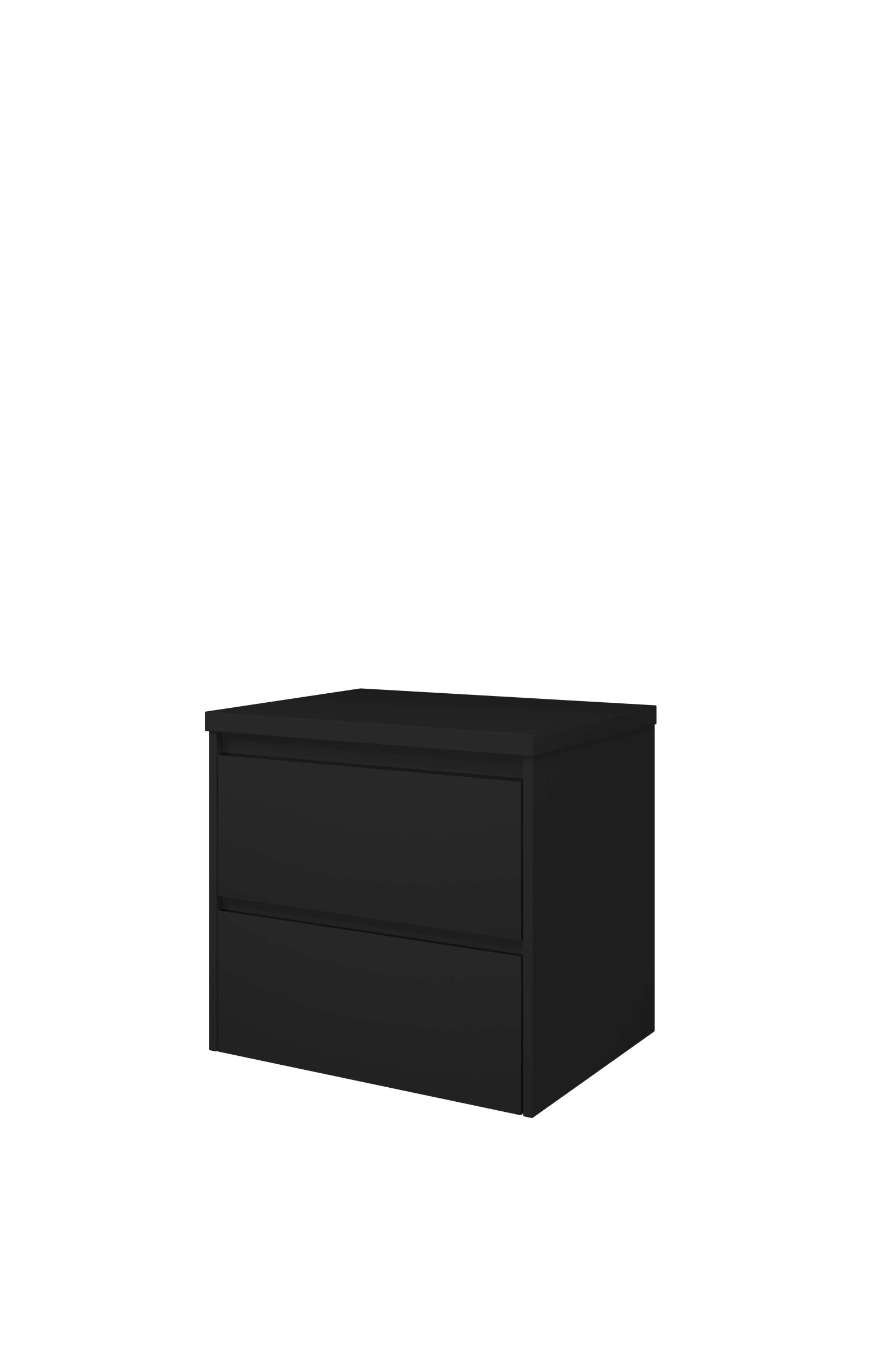 Proline set Top afdekplaat en onderk. sym. DMZB60 Mat zwart H552xB600xD460