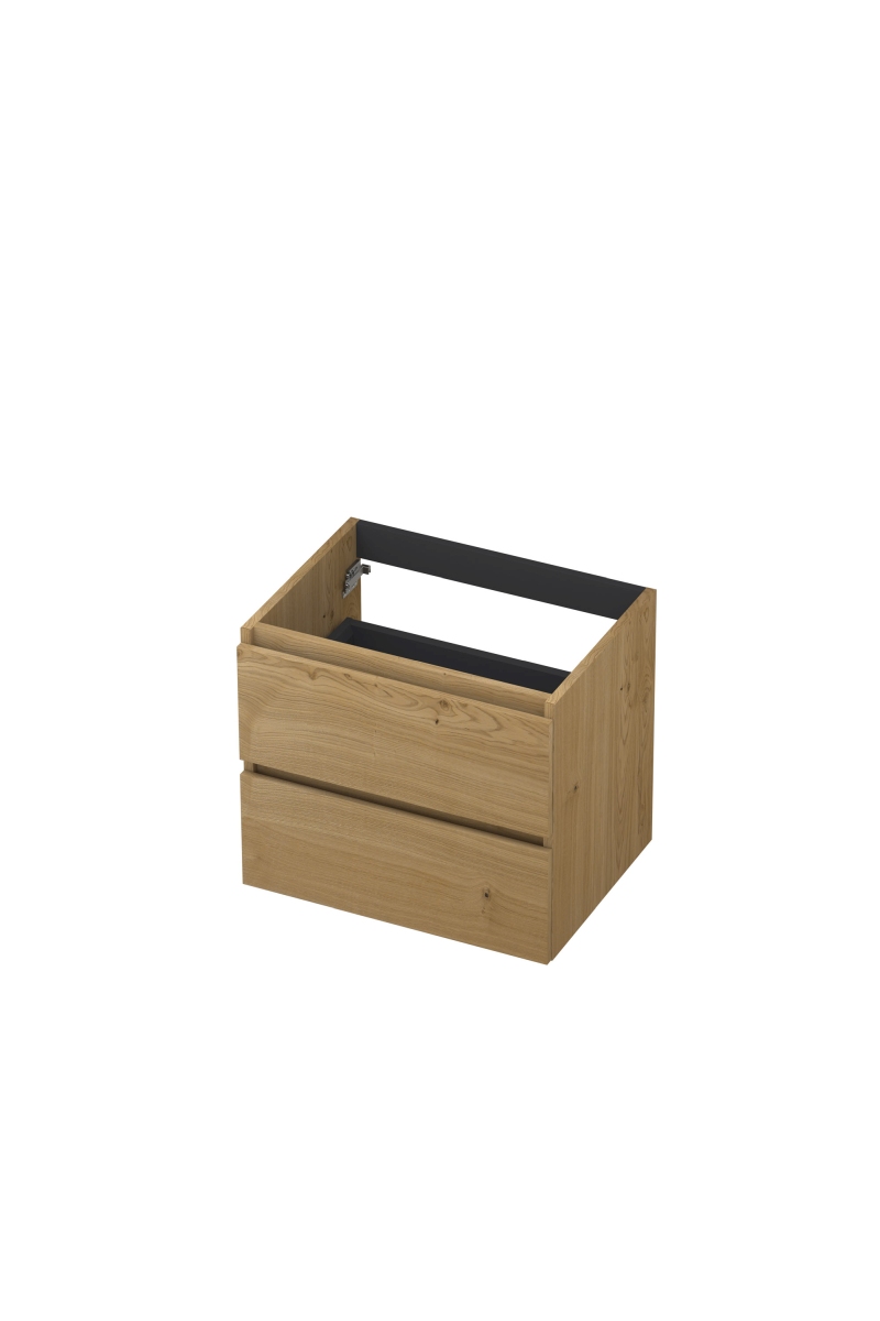 INK Fineer onderkast 2L gr.loos houten keerlijst fineer 1221400 Natur H520xB600xD450