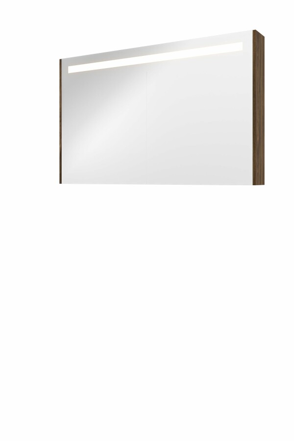 Proline spiegelkast Premium met geint. LED verl. 2 deuren 1809503 Cabana oak H740xB1200xD140