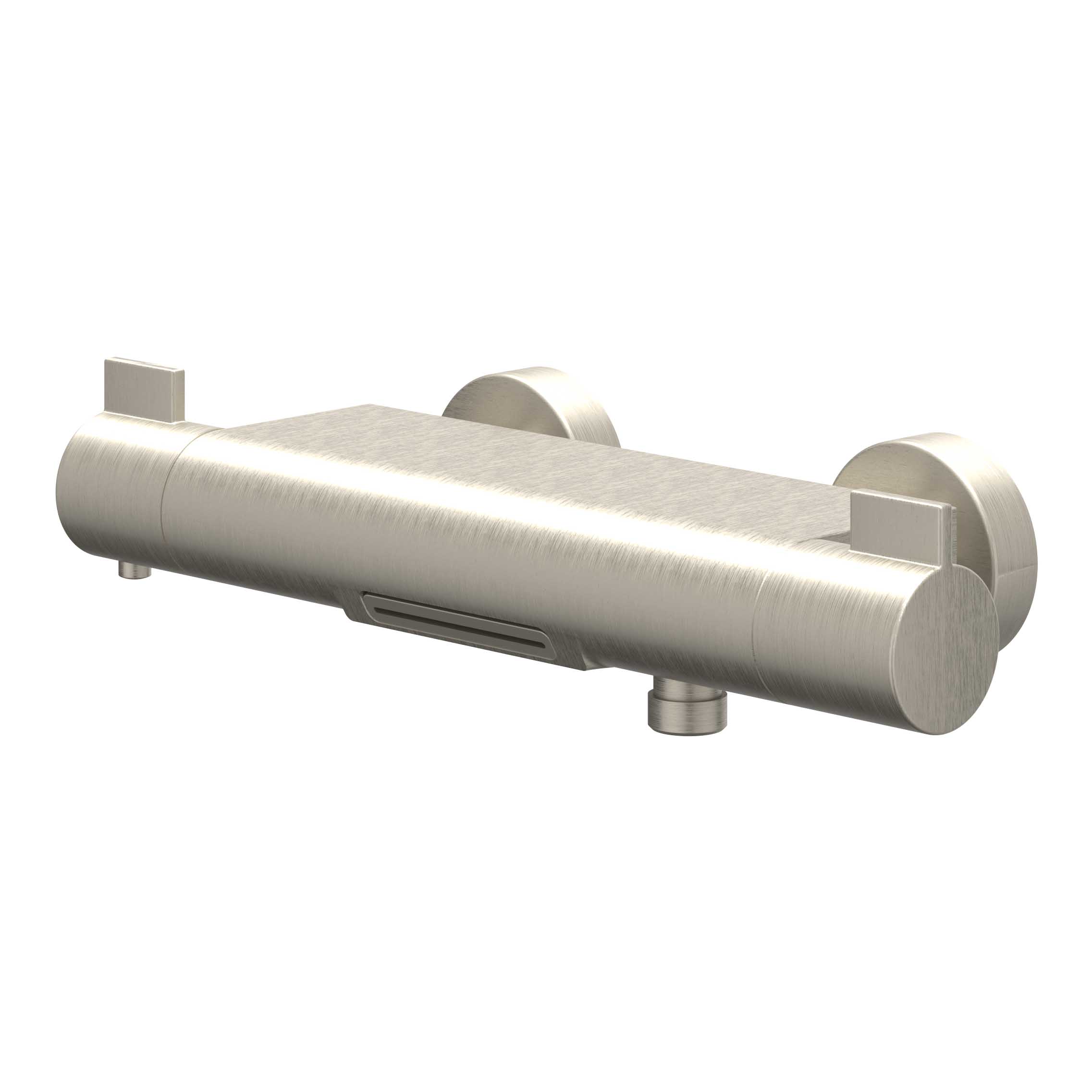IVY Pact Badthermostaatkraan opbouw cooltouch met cascade uitloop 6302053 gebr. nickel PVD