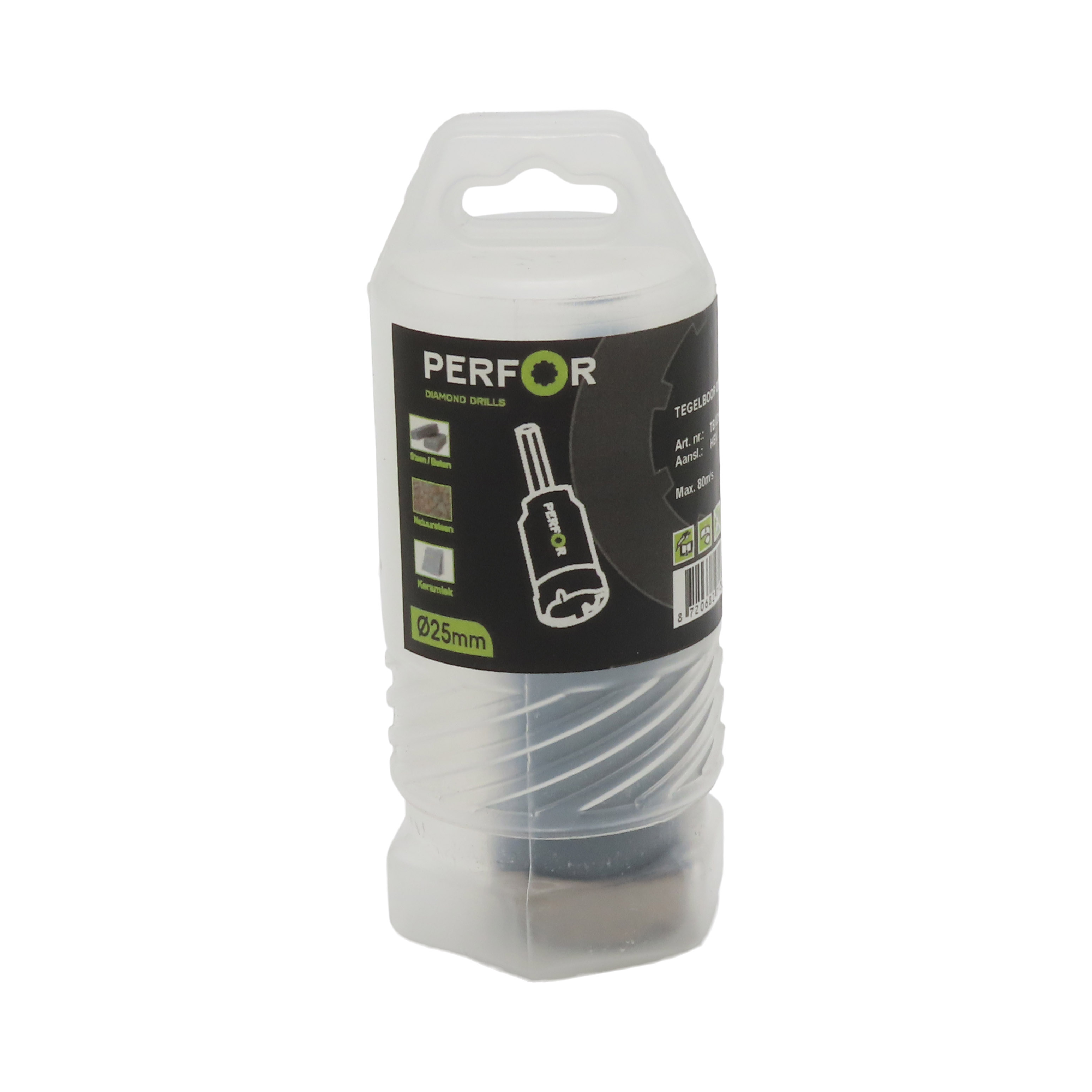 Tegelboor 25mm HEX aansluiting TB.025.HEX